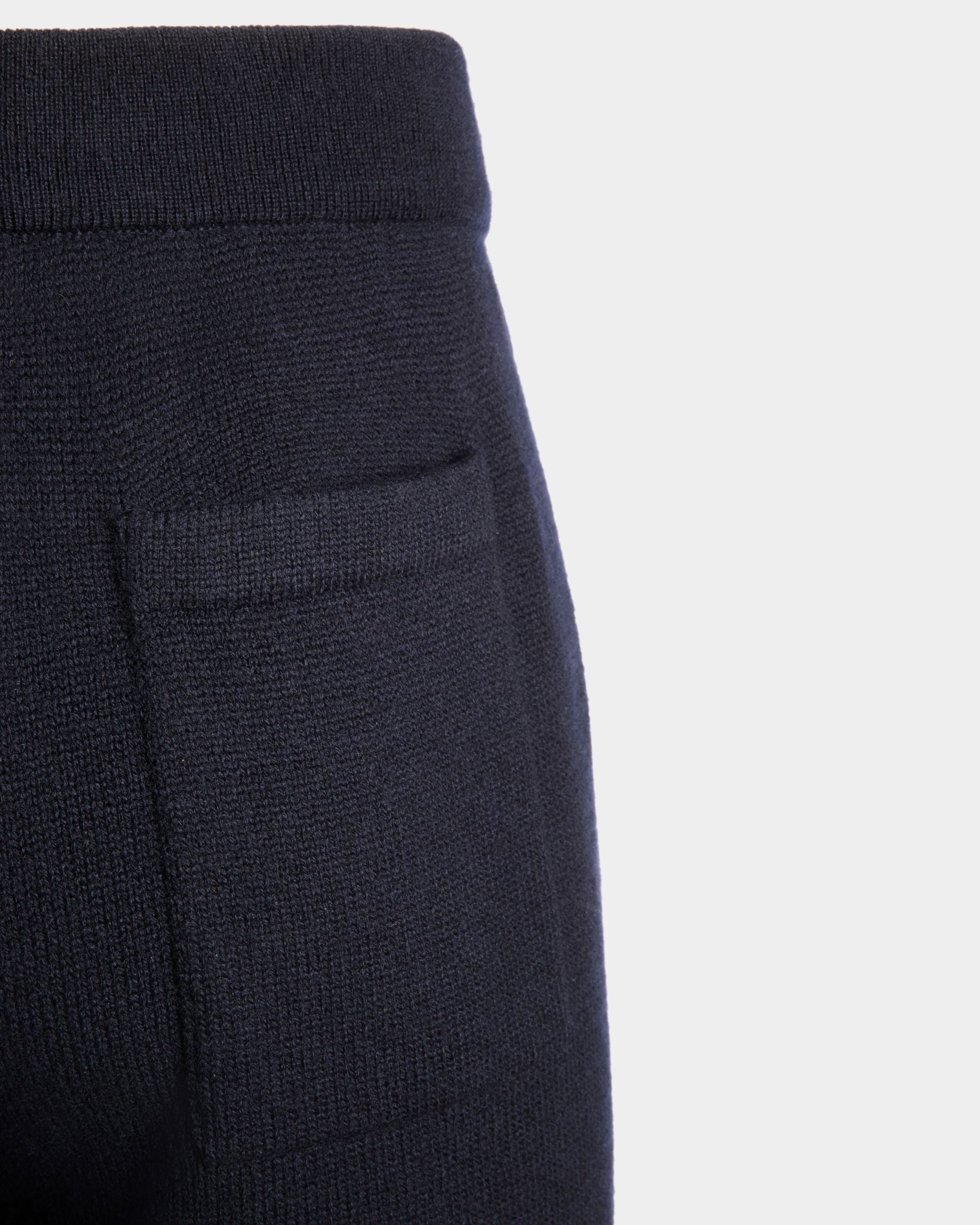 Pantalon De Survêtement Collection Voyage Adrien Brody En Laine Mélangée Navy Blue - Homme - Bally - 06