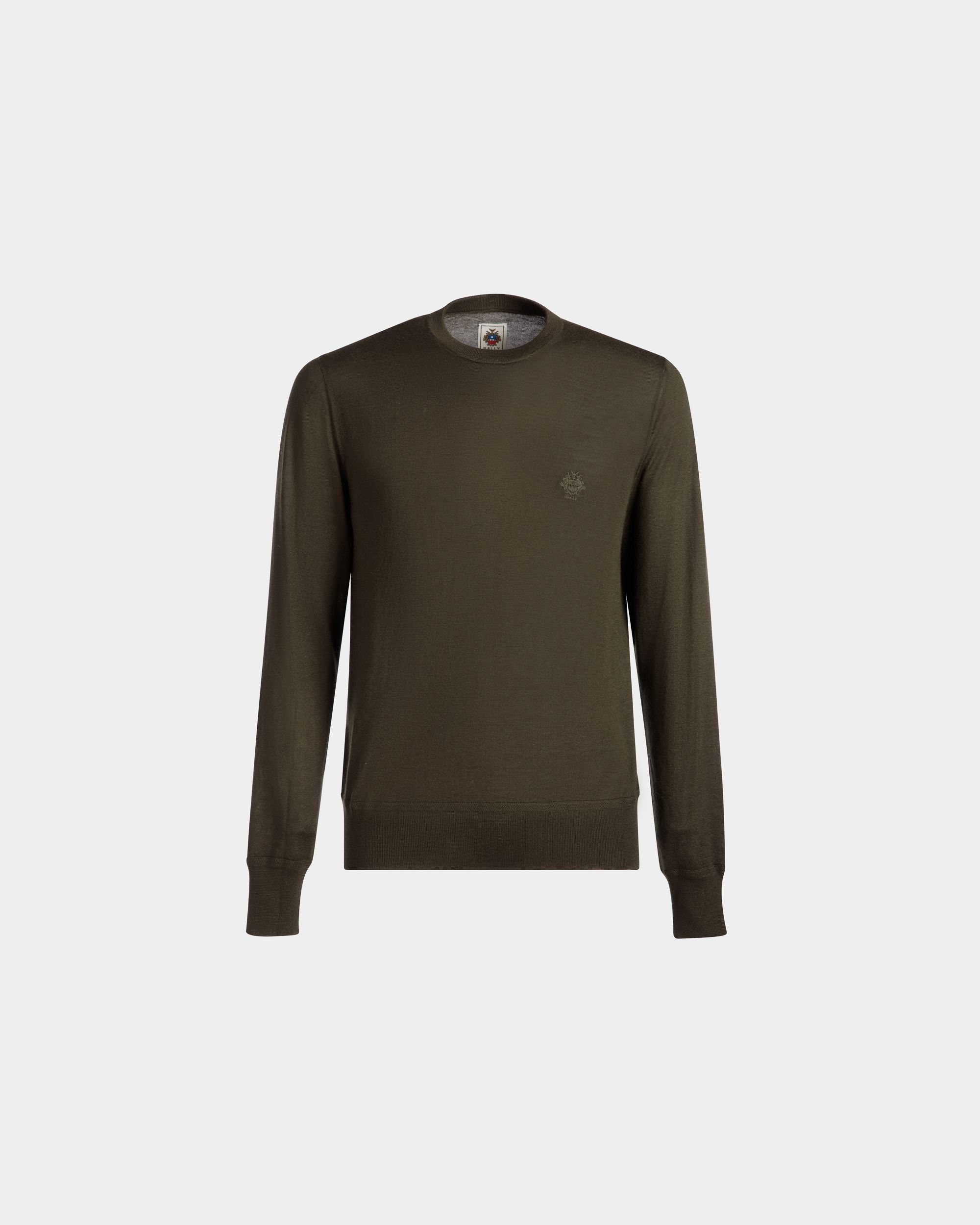 Pull Ras-Du-Cou Collection Voyage Adrien Brody En Cachemire Military Green - Homme - Bally - 01