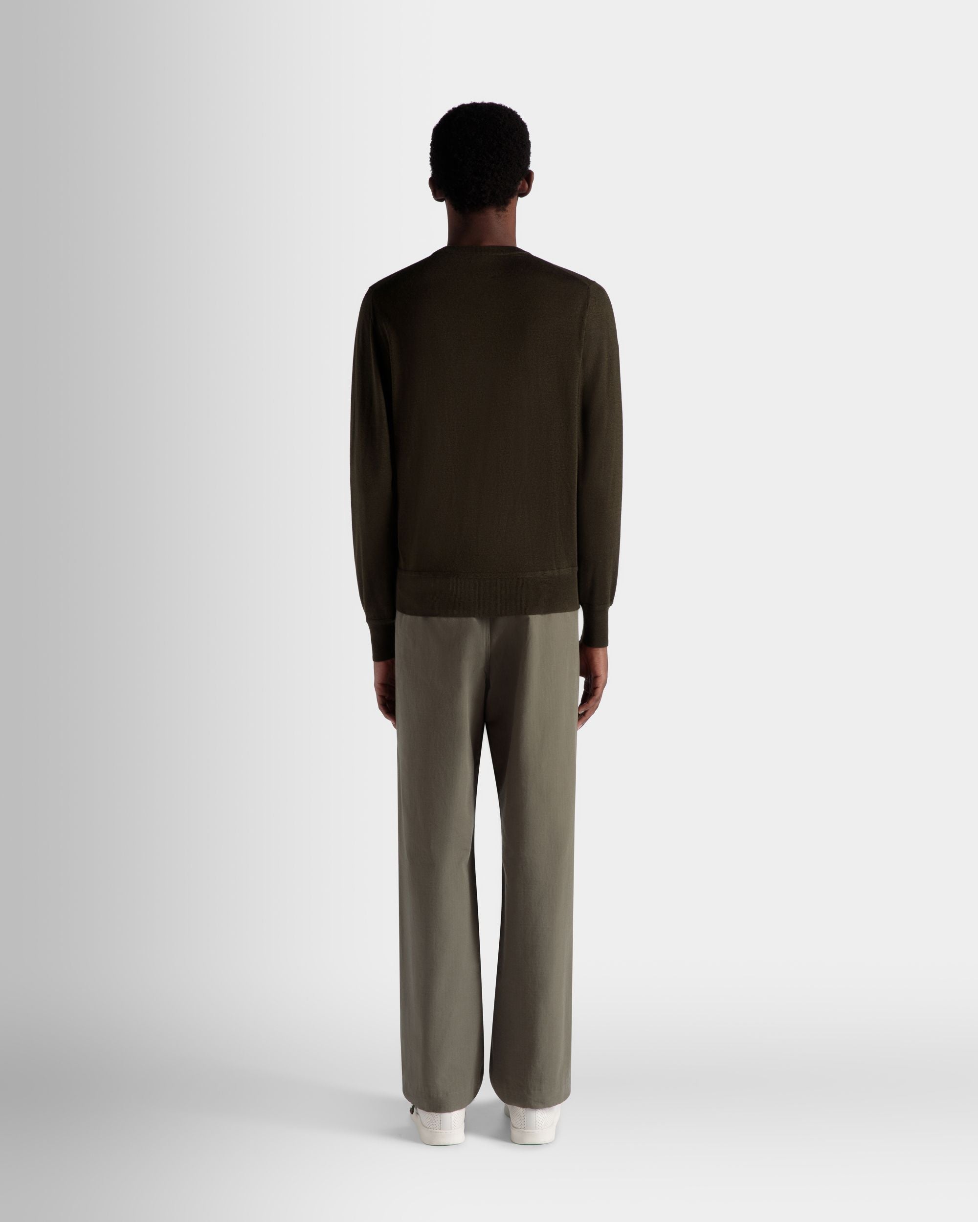 Pull Ras-Du-Cou Collection Voyage Adrien Brody En Cachemire Military Green - Homme - Bally - 08