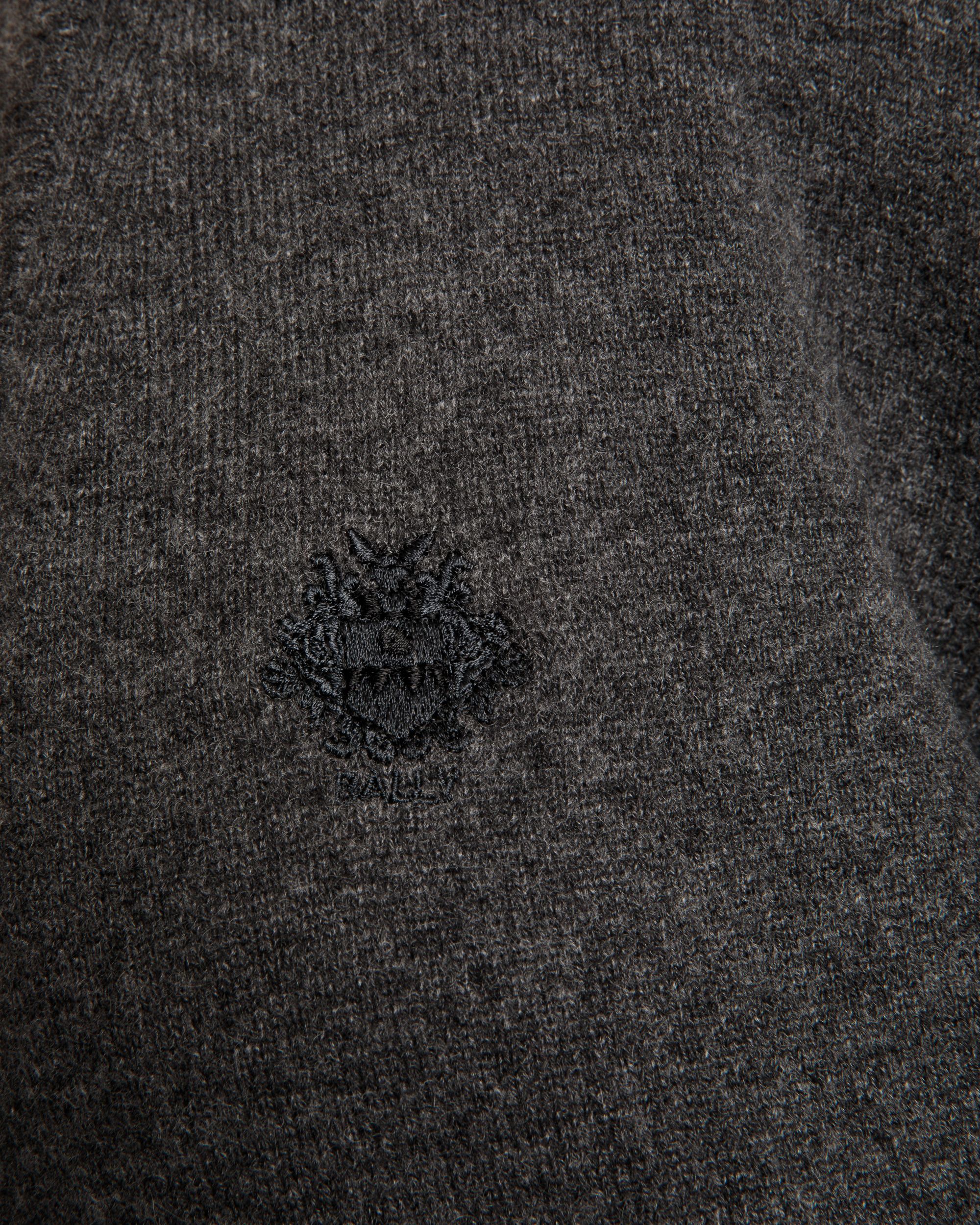 Cardigan En Cachemire Gris Foncé Orné D’un Logo Bally Crest - Homme - Bally - 04