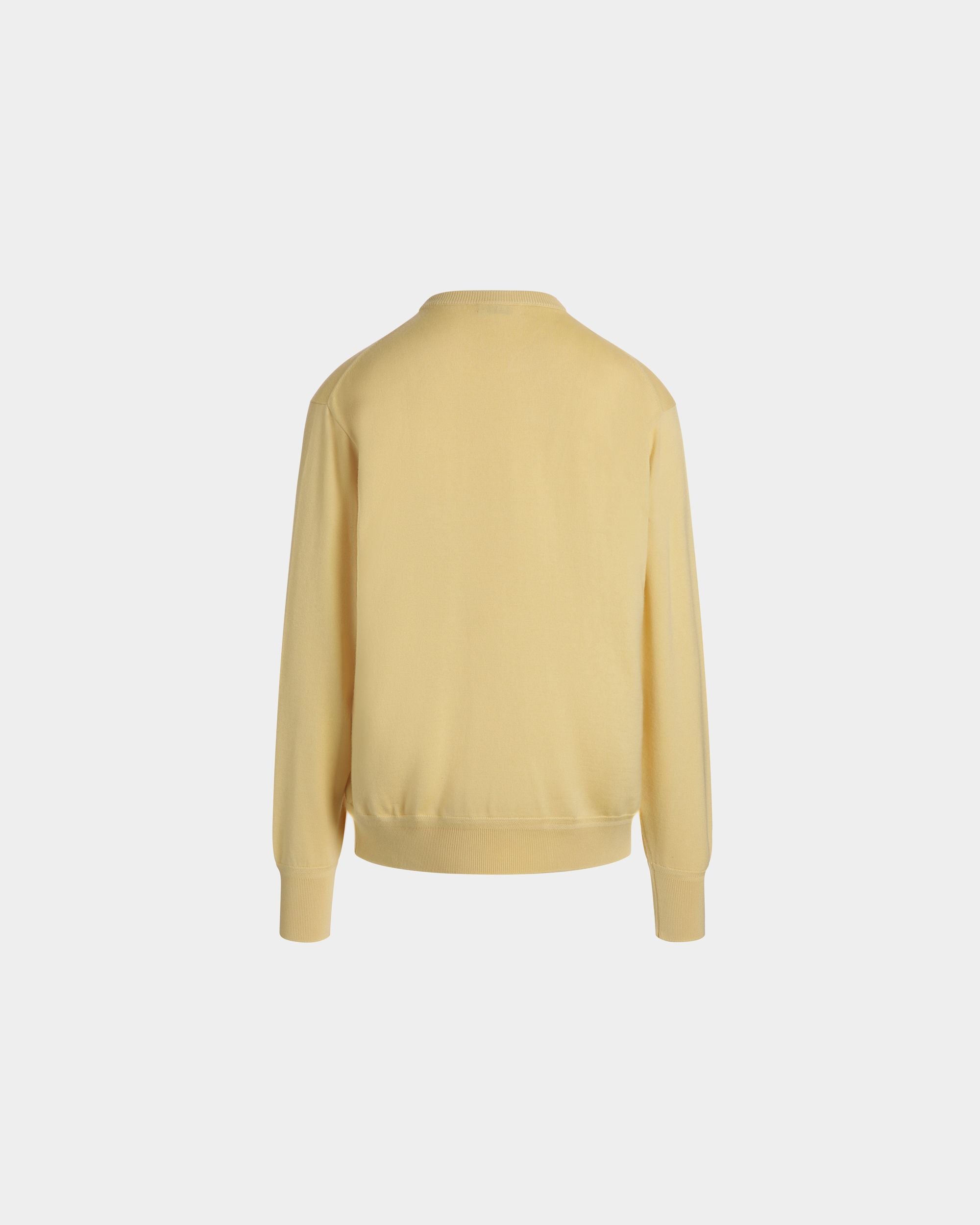 Pull Ras-Du-Cou En Mélange Laine - Cachemire Dusty Yellow - Homme - Bally - 07