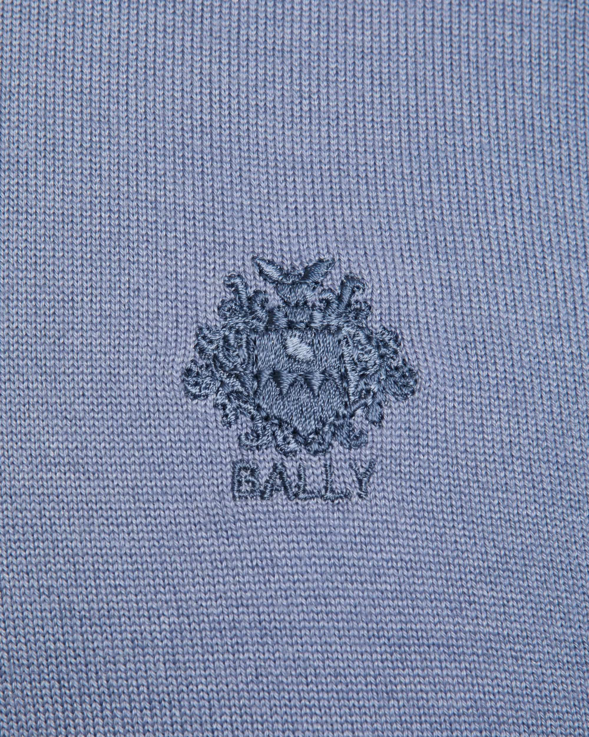 Pull Ras-Du-Cou En Mélange Laine Et Cachemire Light Blue - Homme - Bally - 04