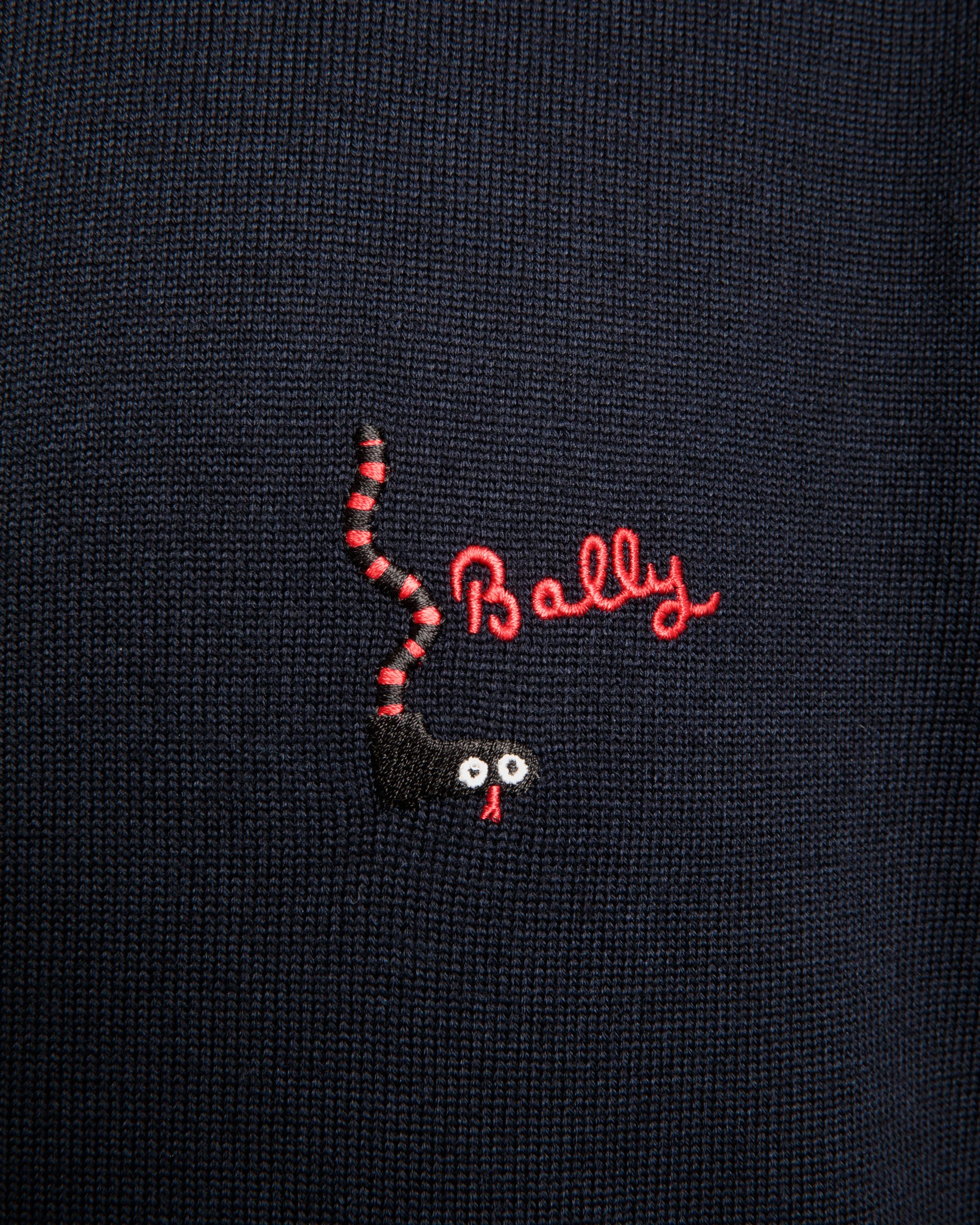 Sweat-Shirt À Capuche En Laine Navy Blue - Homme - Bally - 04
