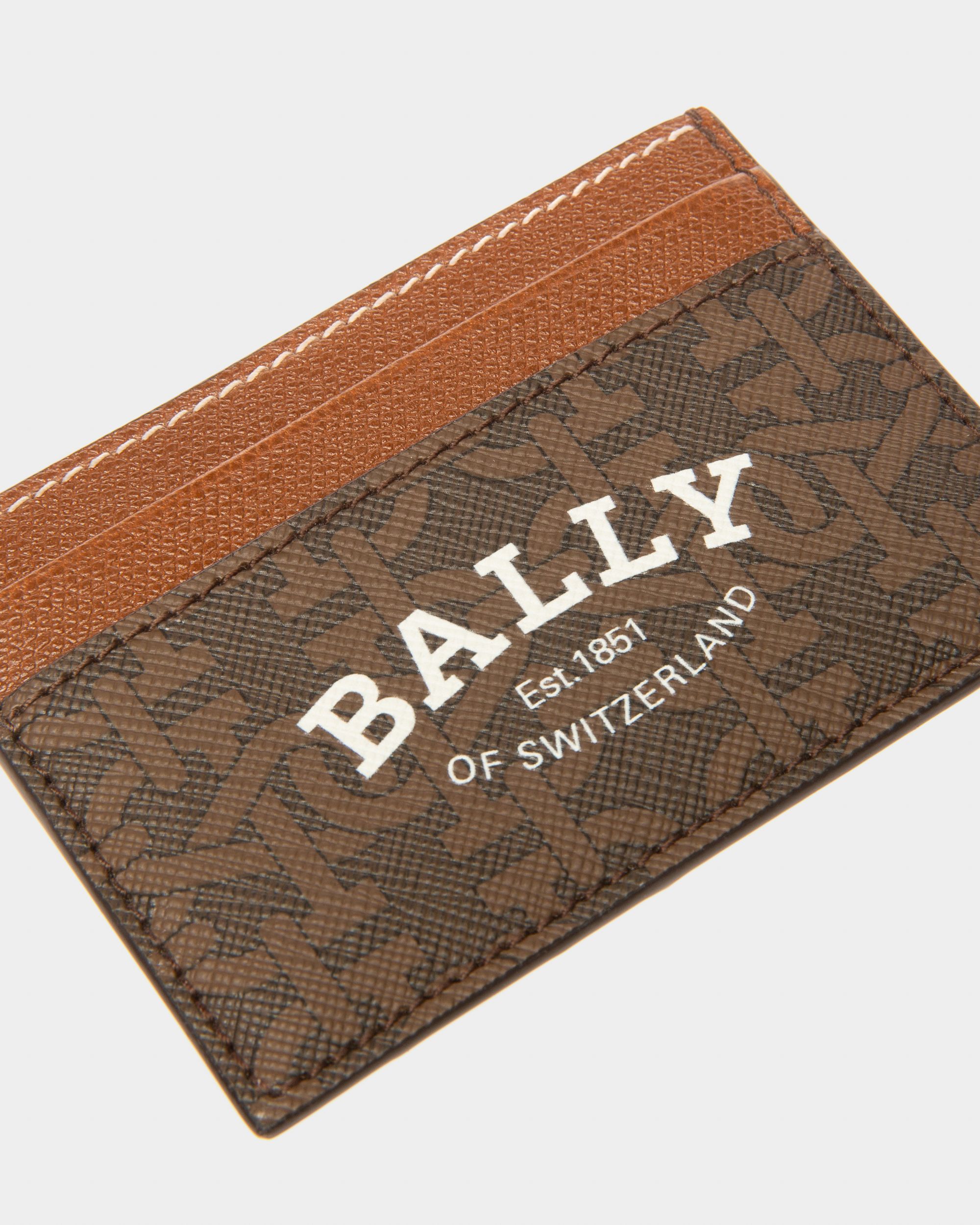 Bhar Porte-Cartes En Tpu Marron - Homme - Bally - 04