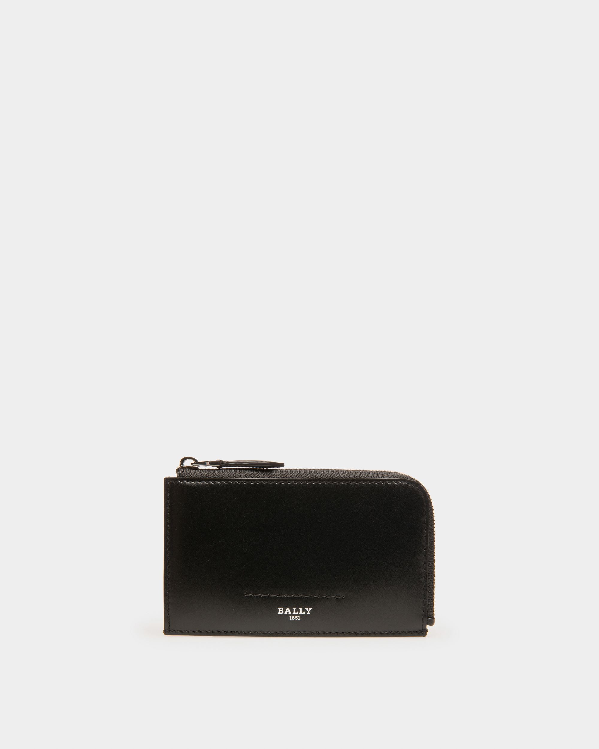 Scord Porte-Cartes En Cuir Noir - Homme - Bally - 01