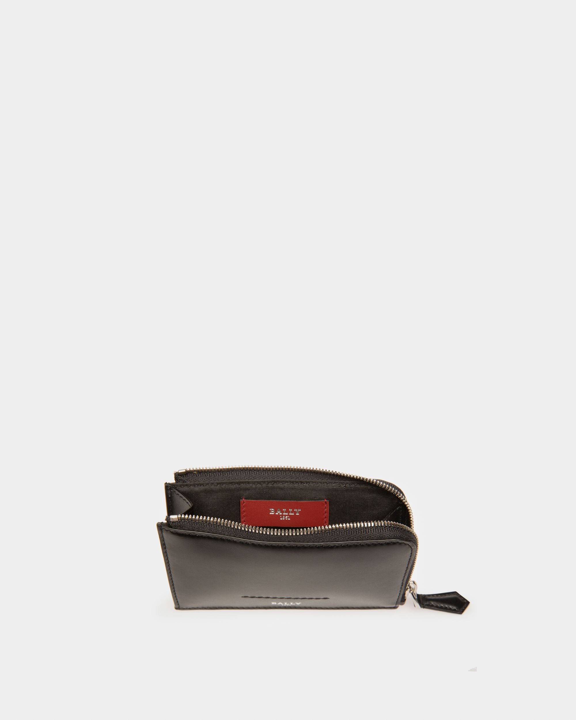 Scord Porte-Cartes En Cuir Noir - Homme - Bally - 03