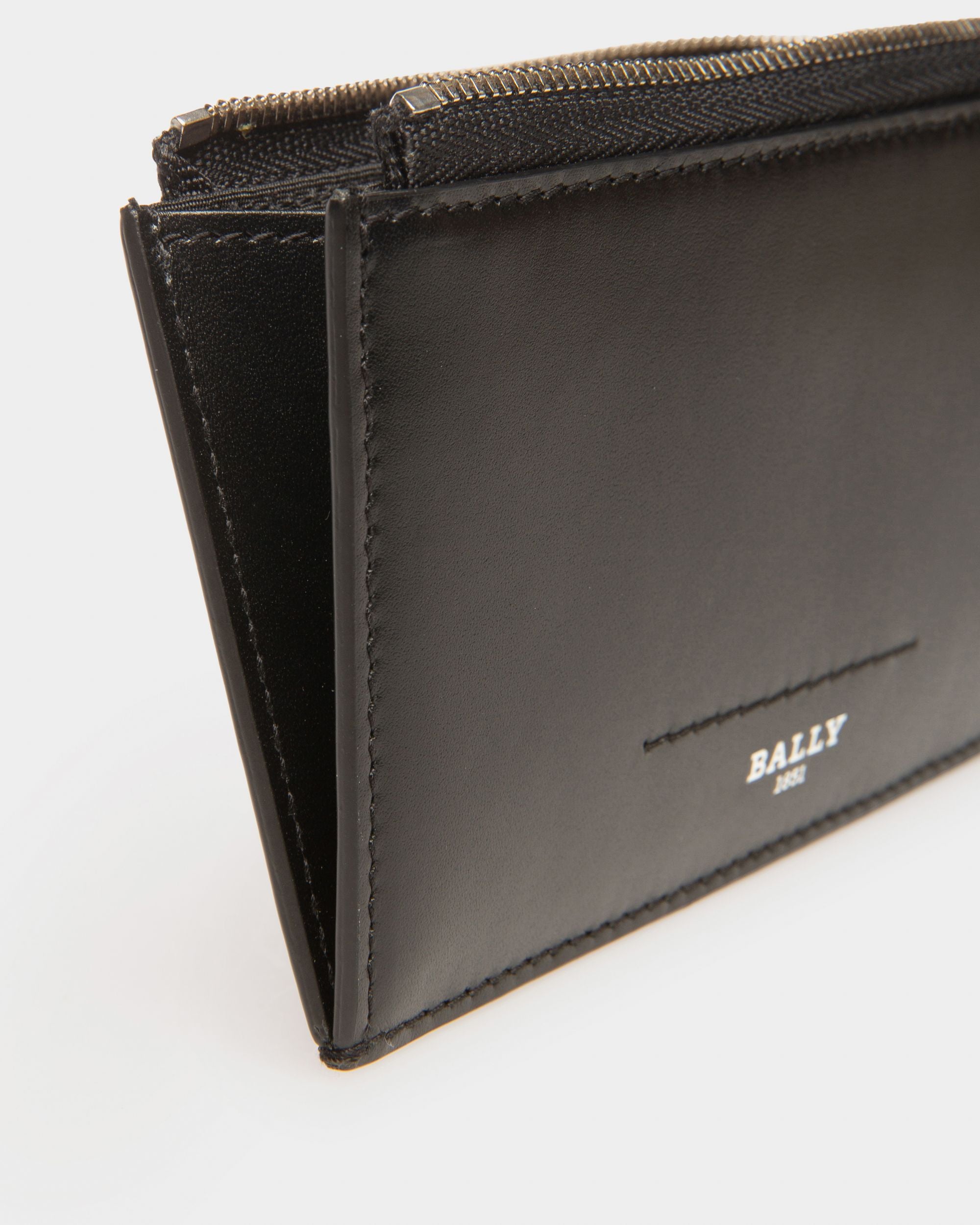 Scord Porte-Cartes En Cuir Noir - Homme - Bally - 04