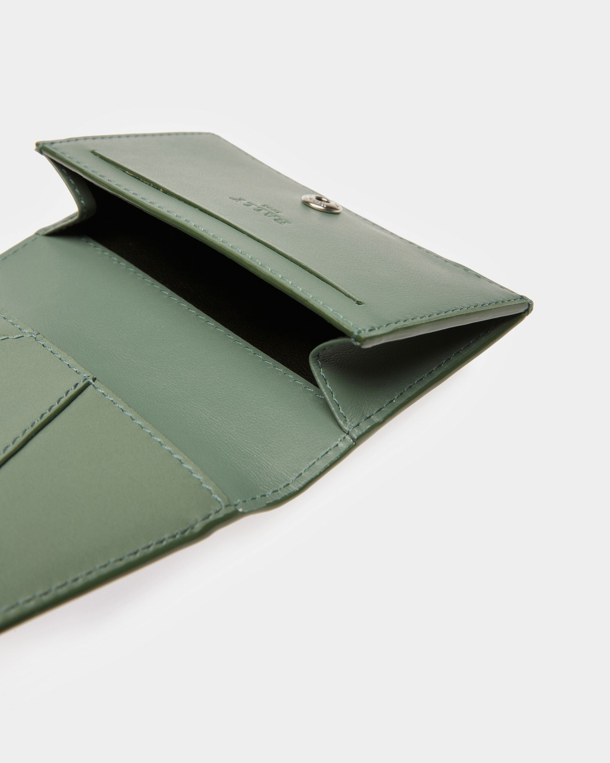Annye Porte-Cartes De Visite En Cuir Sauge - Homme - Bally - 03