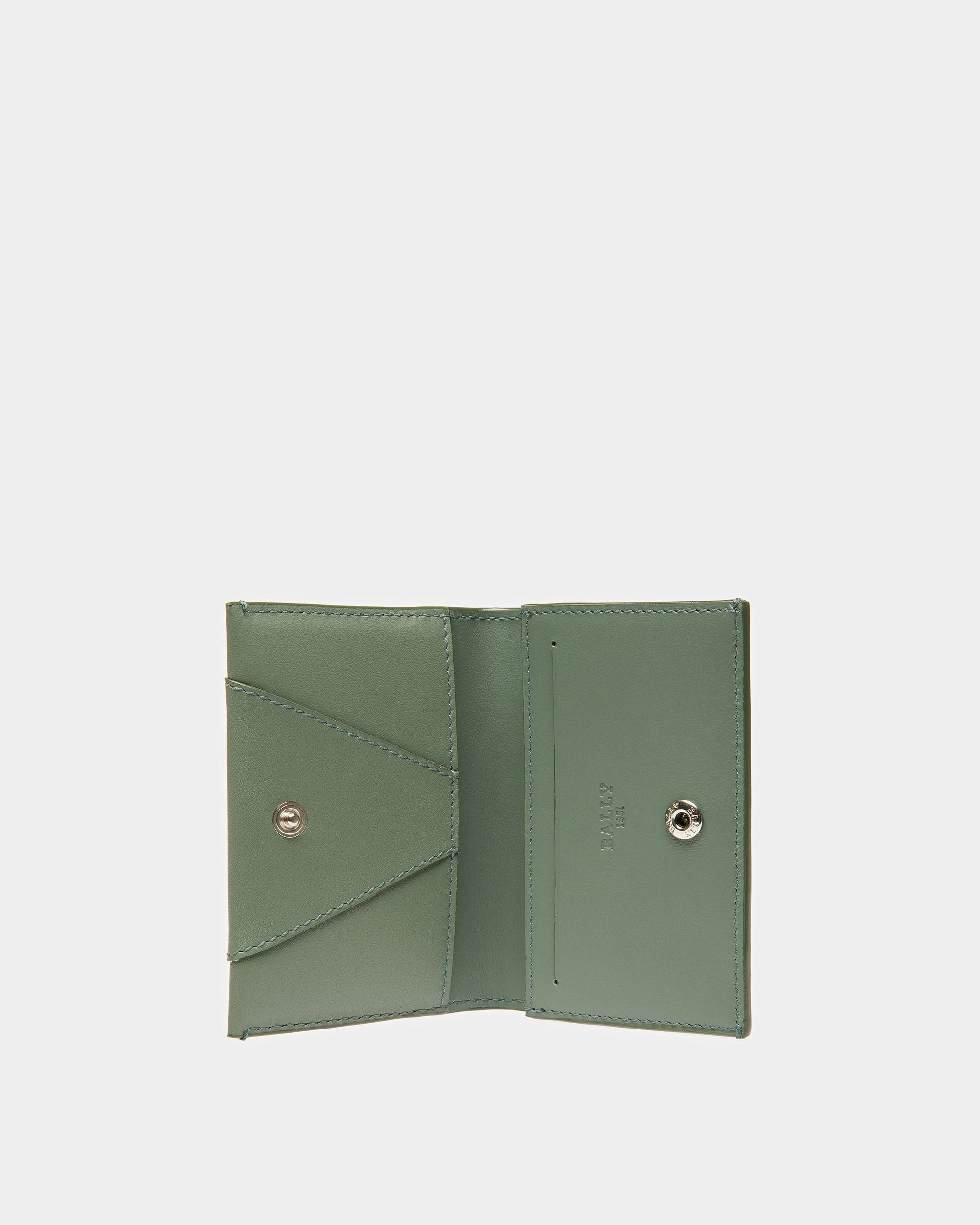 Annye Porte-Cartes De Visite En Cuir Sauge - Homme - Bally - 05