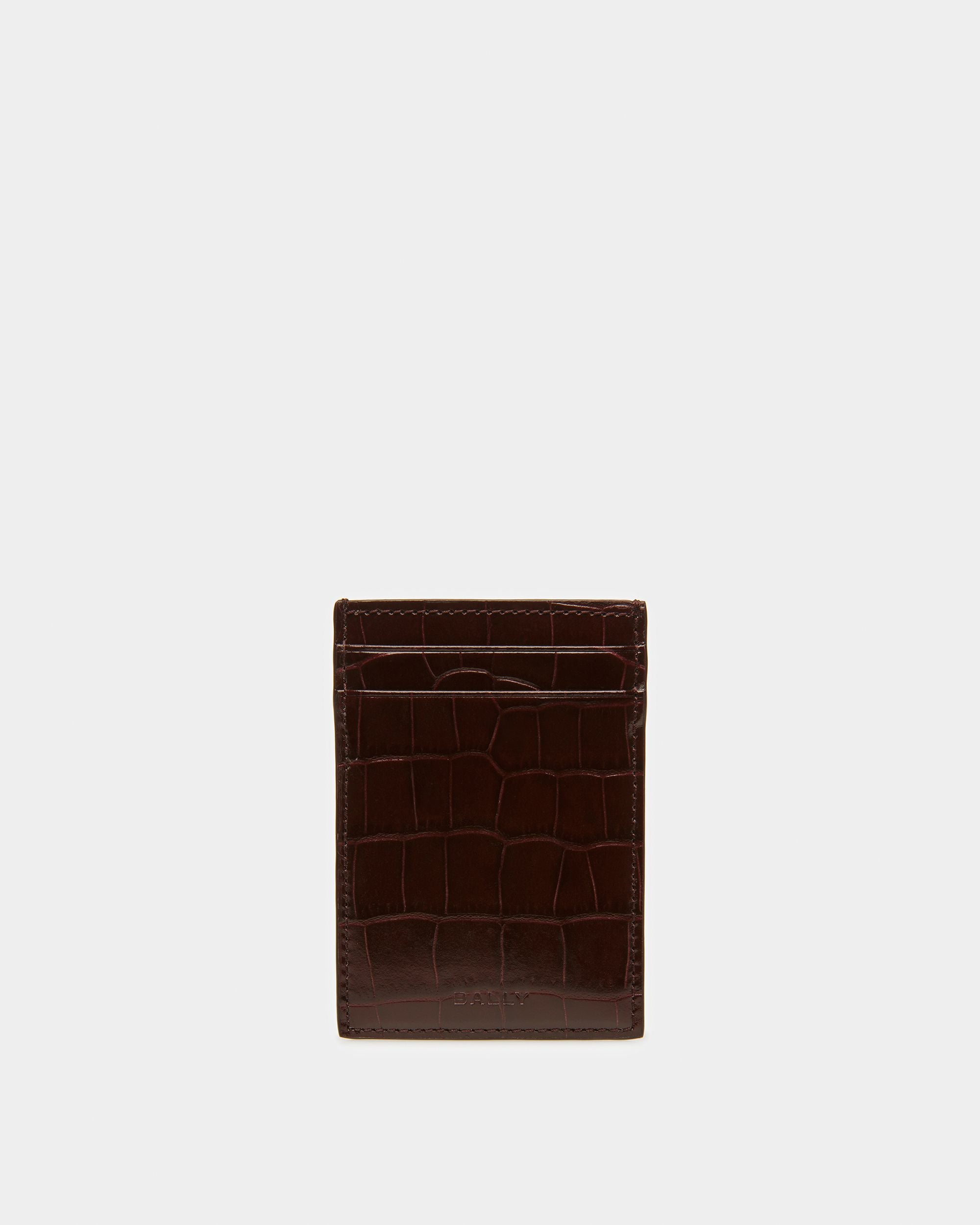 Porte-cartes De Visite Avec Gaufrage Crocodile - Homme - Bally - 01