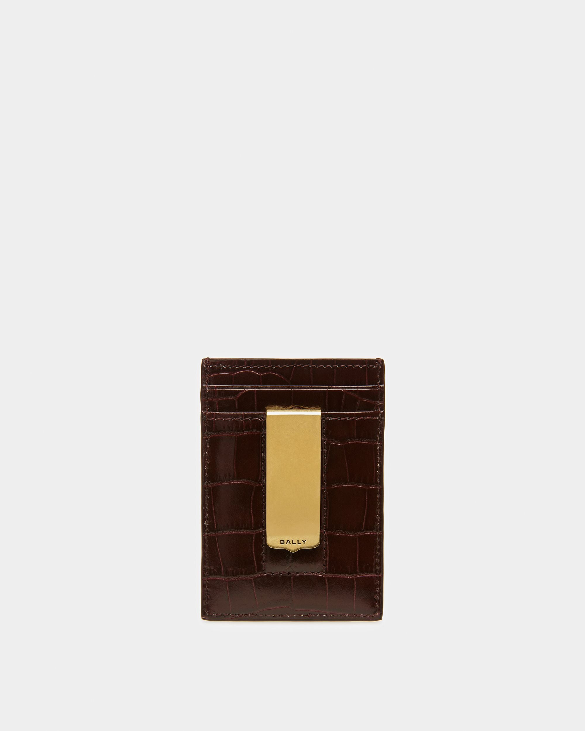 Porte-cartes De Visite Avec Gaufrage Crocodile - Homme - Bally - 02