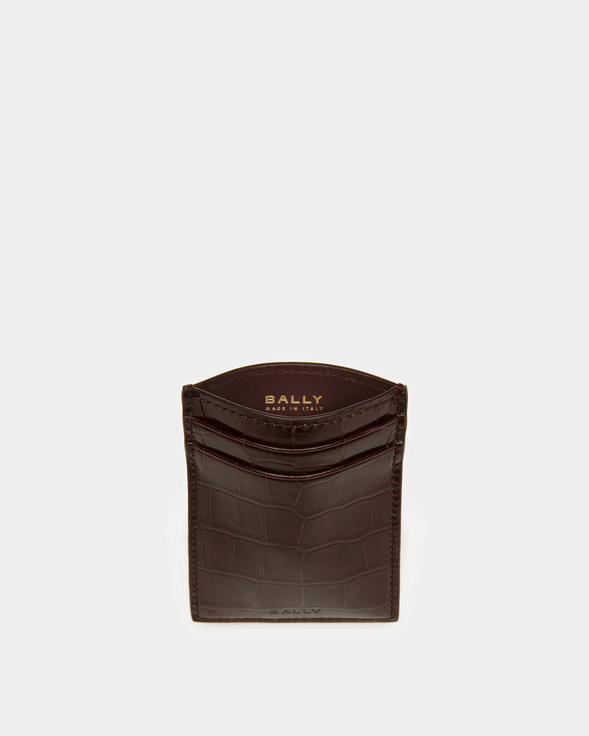Porte-cartes De Visite Avec Gaufrage Crocodile - Homme - Bally - 03
