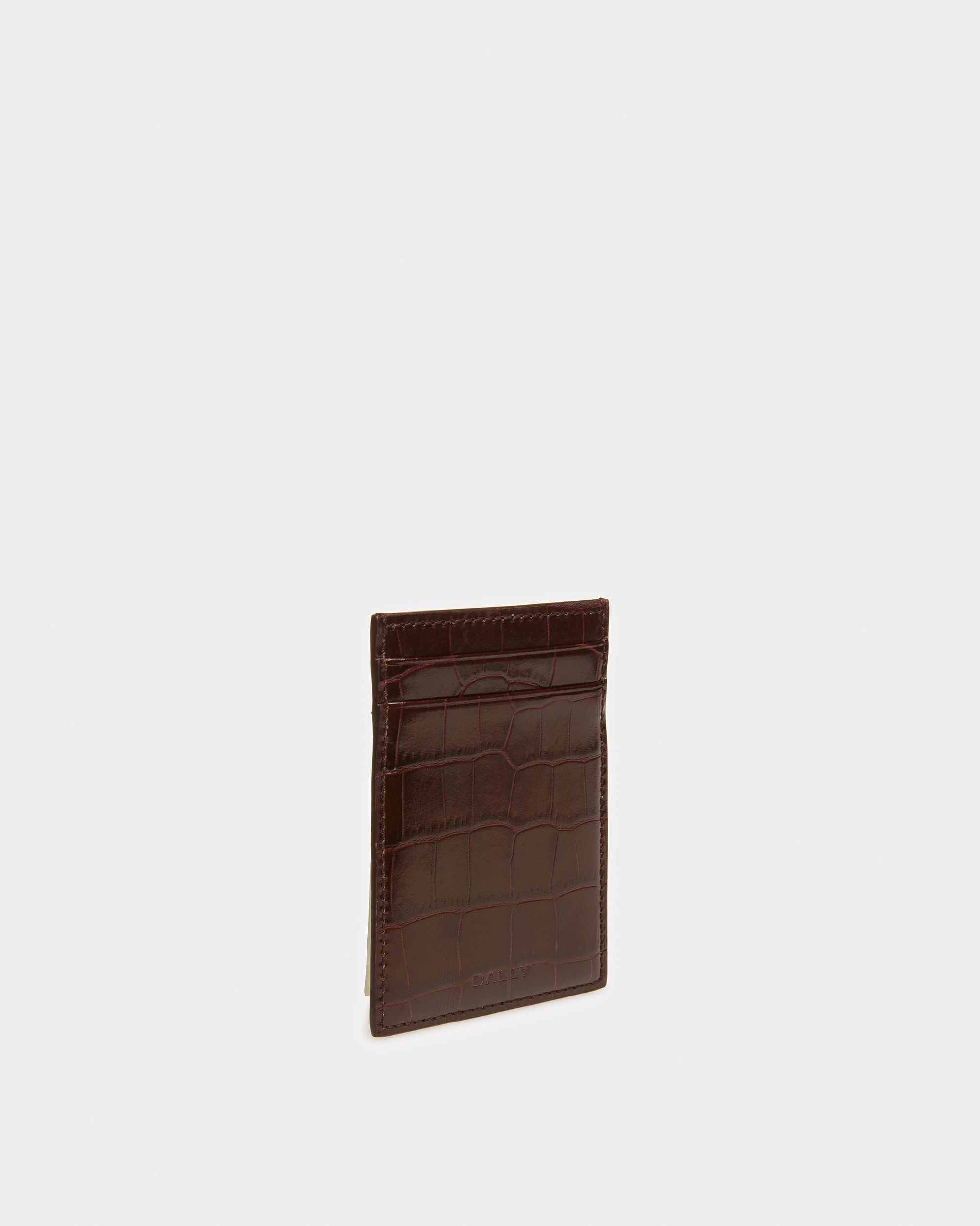 Porte-cartes De Visite Avec Gaufrage Crocodile - Homme - Bally - 05