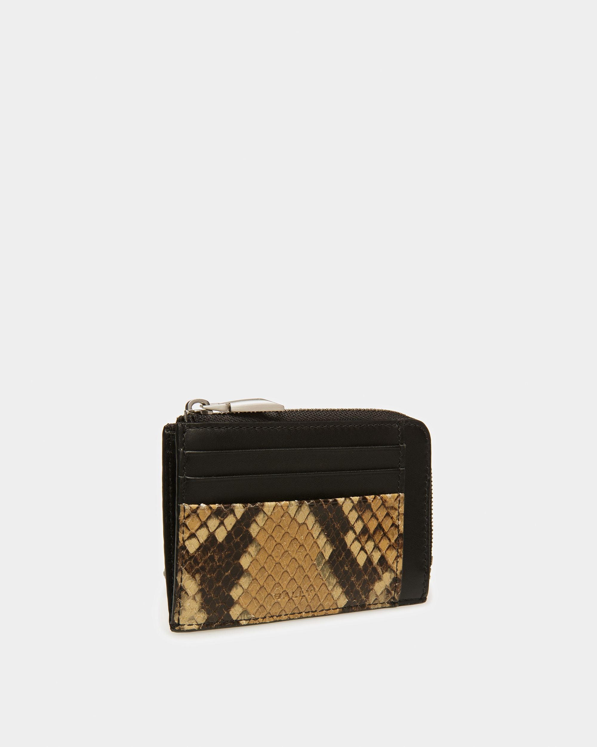 Porte-monnaie À Glissière Finition Imprimé Python - Homme - Bally - 05