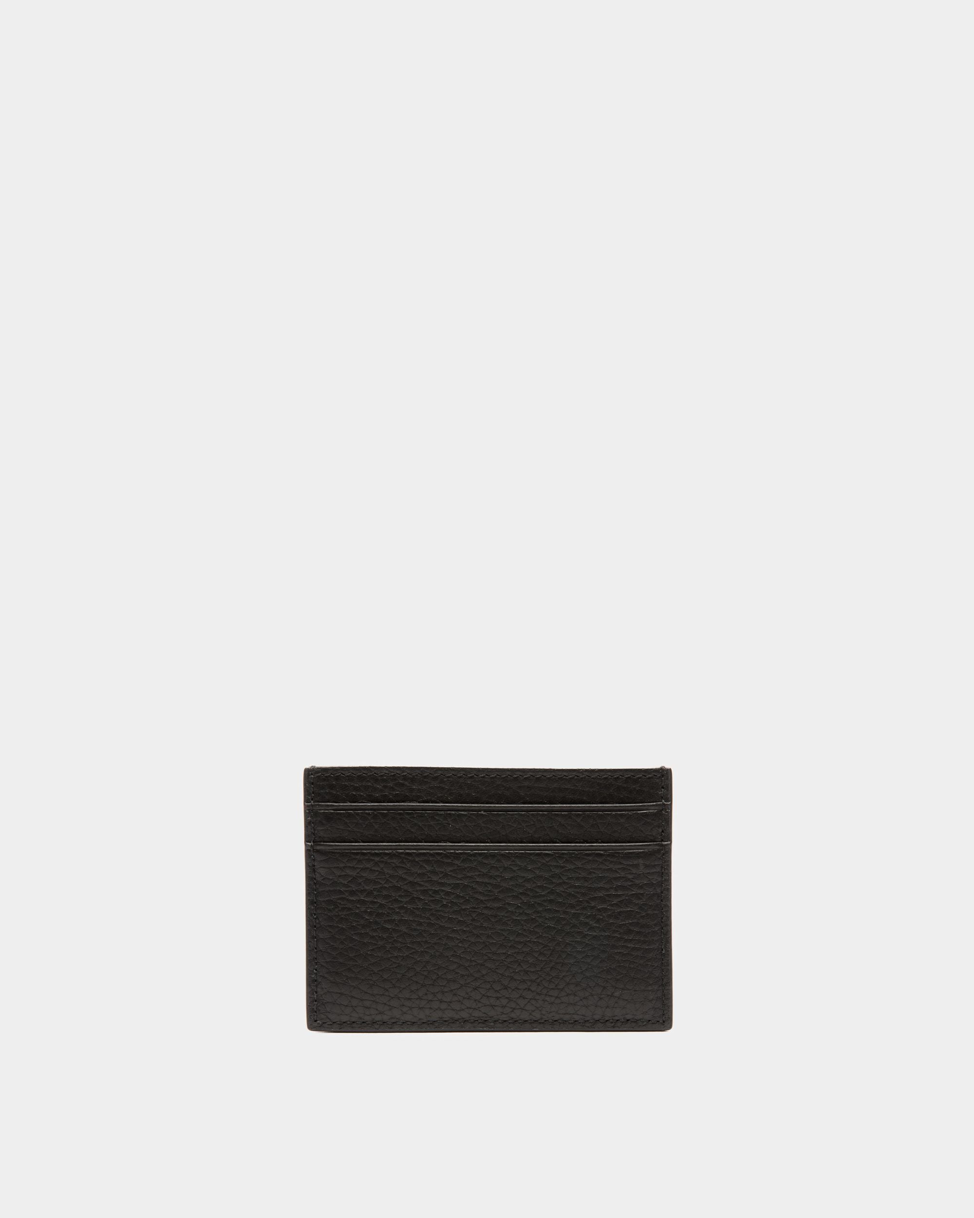 Porte-Cartes Ribbon En Cuir Grainé Noir - Homme - Bally - 02