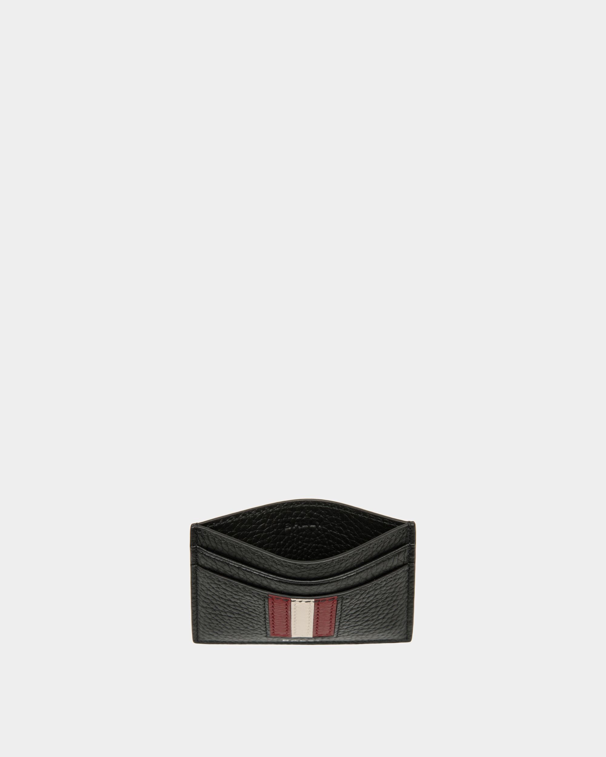 Porte-Cartes Ribbon En Cuir Grainé Noir - Homme - Bally - 03