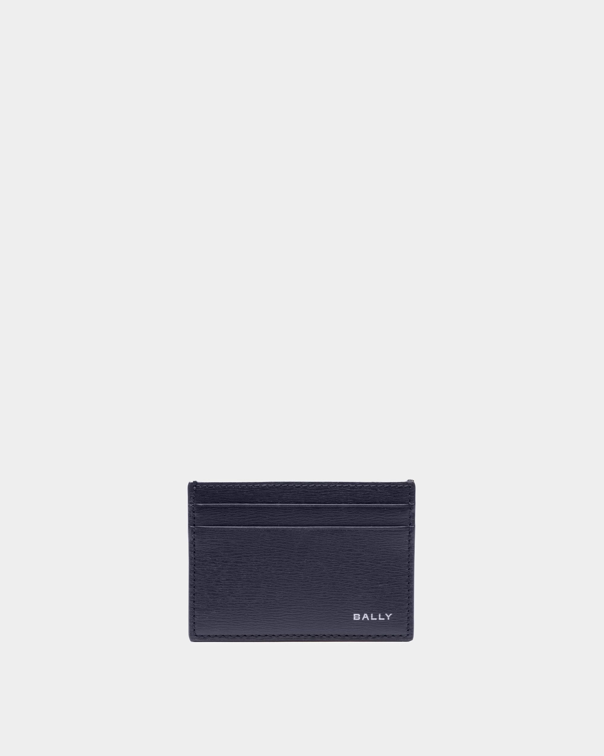 Porte-Cartes Crossing Cuir Bleu Nuit - Homme - Bally - 01