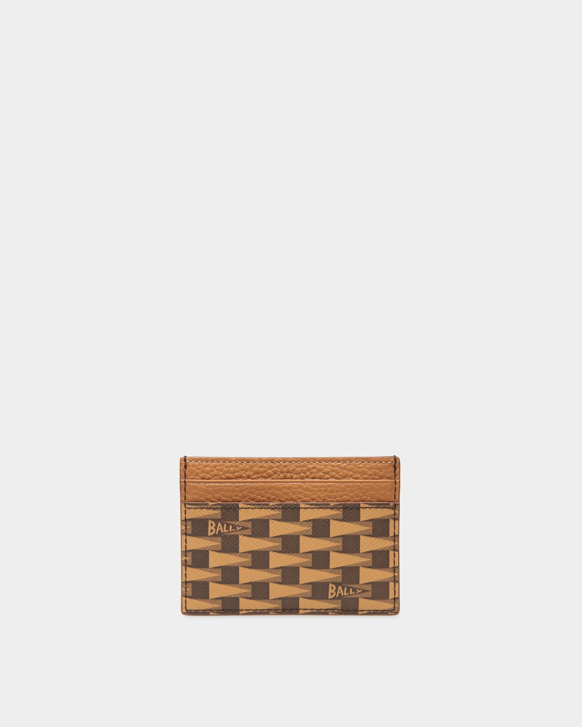 Pennant Business Card Holder In Brown Synthetic - Homme - Bally - 02