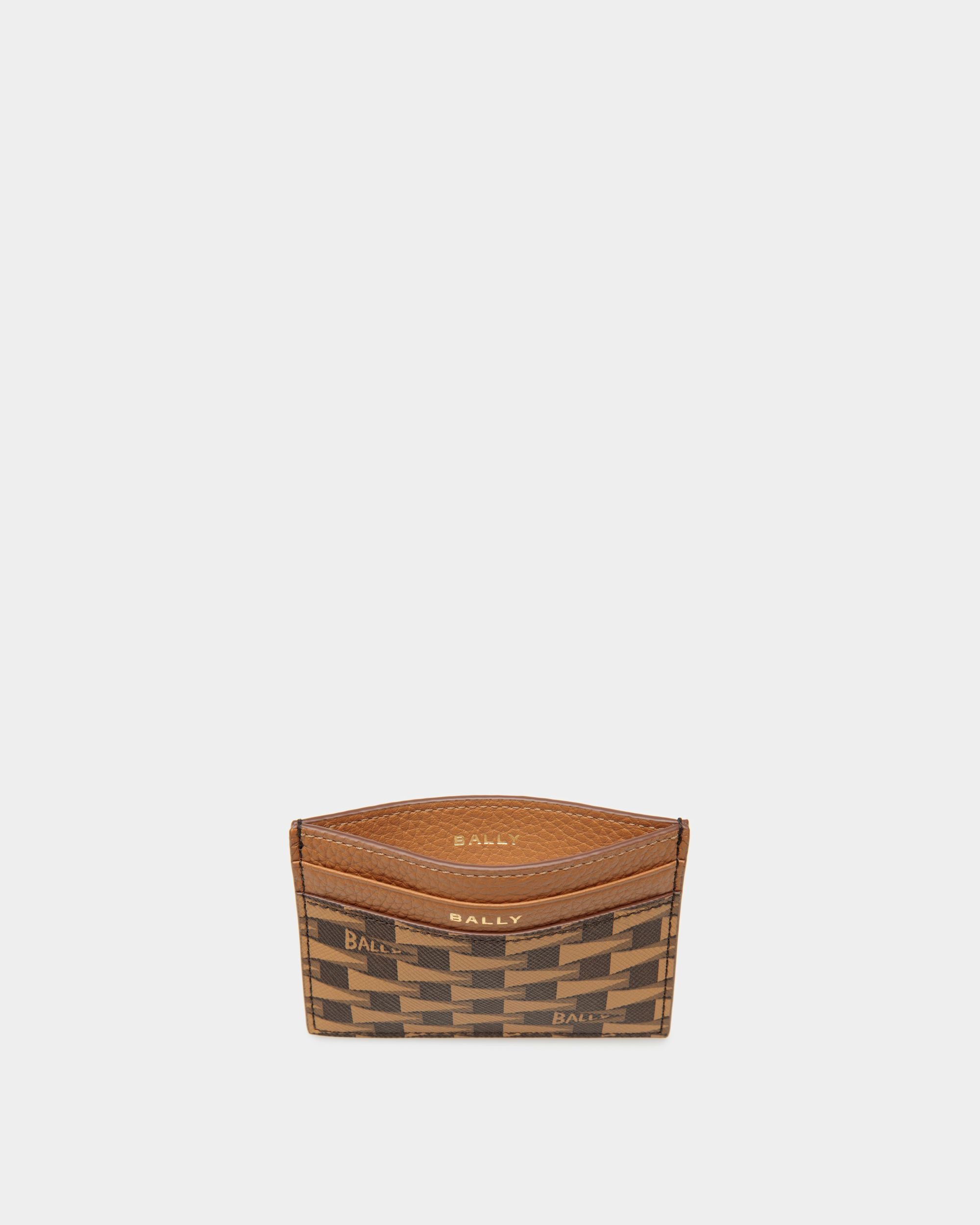 Pennant Business Card Holder In Brown Synthetic - Homme - Bally - 03