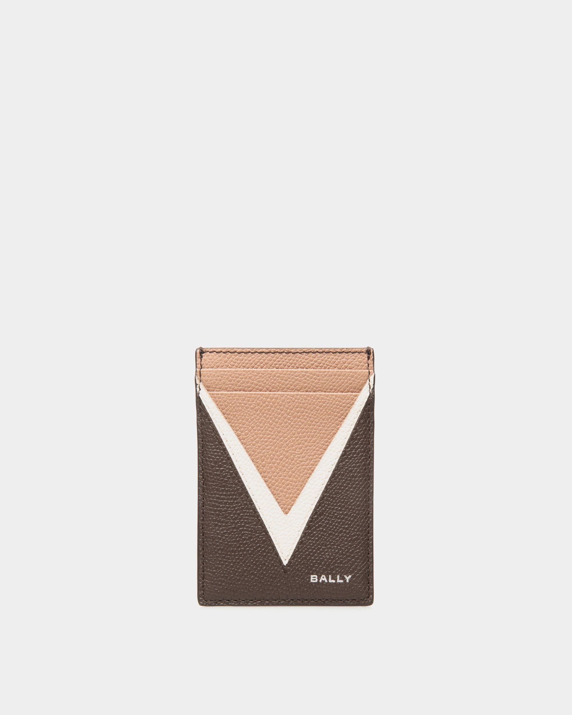 Porte-Cartes Flag En Cuir Ebano - Homme - Bally - 01