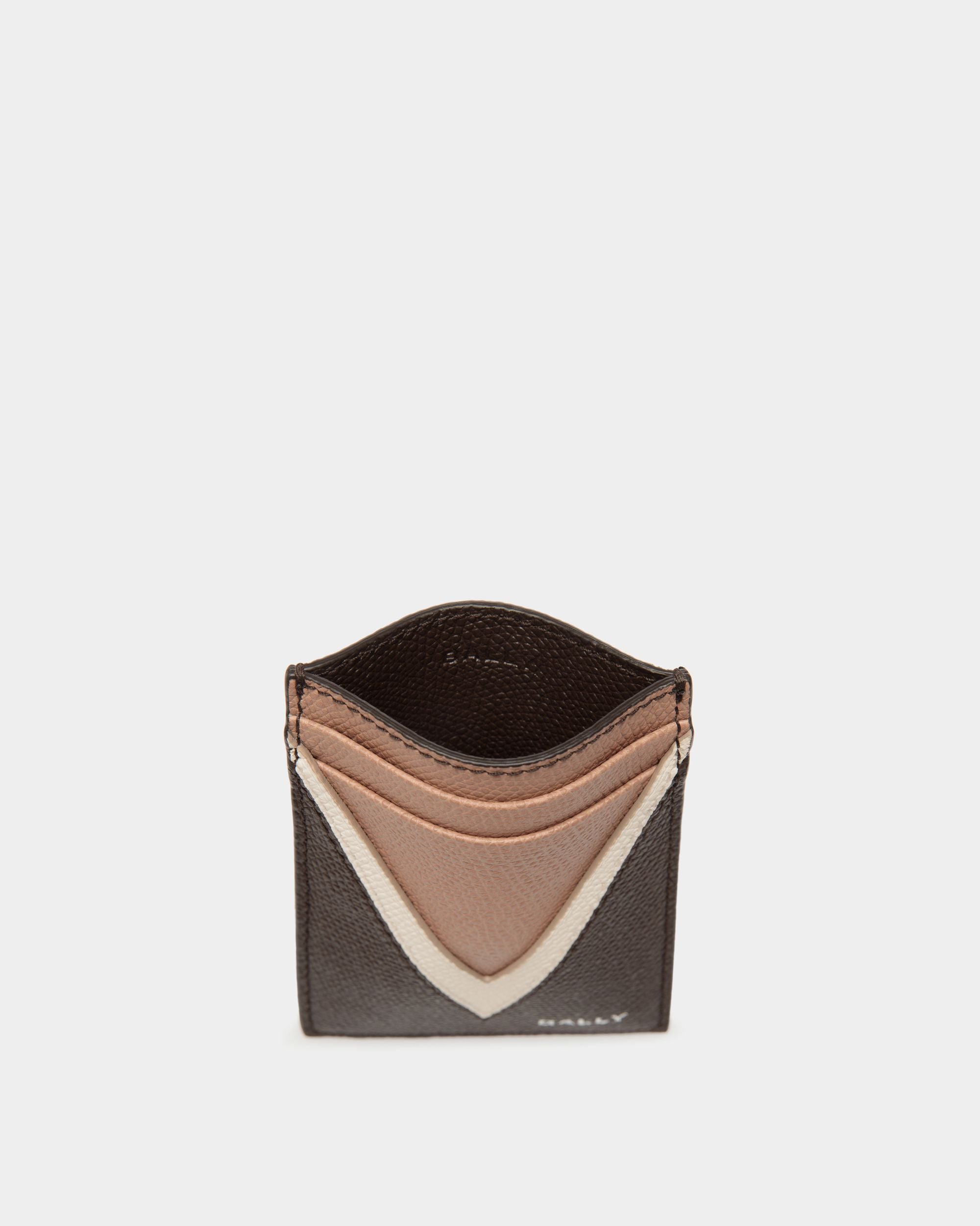 Porte-Cartes Flag En Cuir Ebano - Homme - Bally - 03