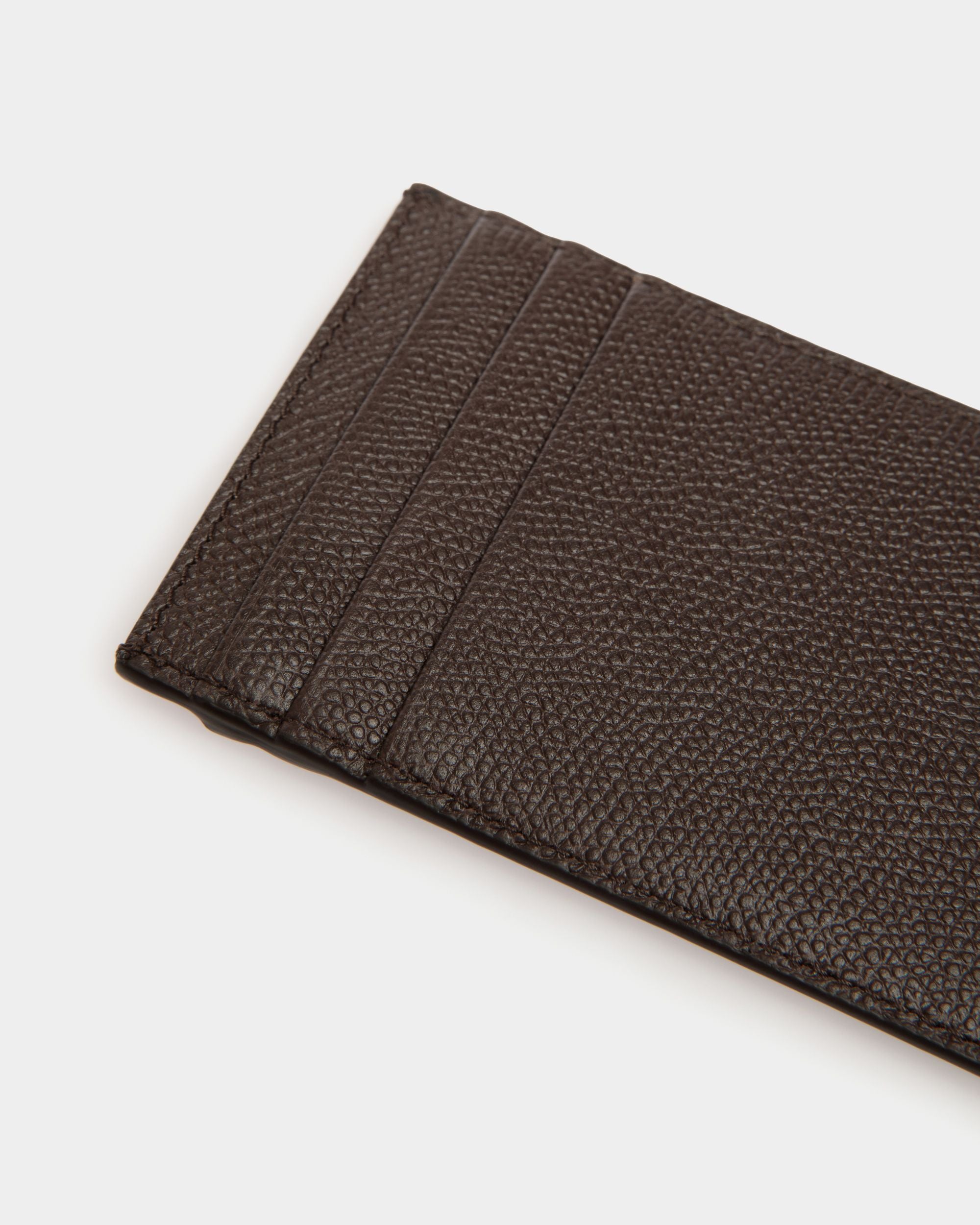 Porte-Cartes Flag En Cuir Ebano - Homme - Bally - 05
