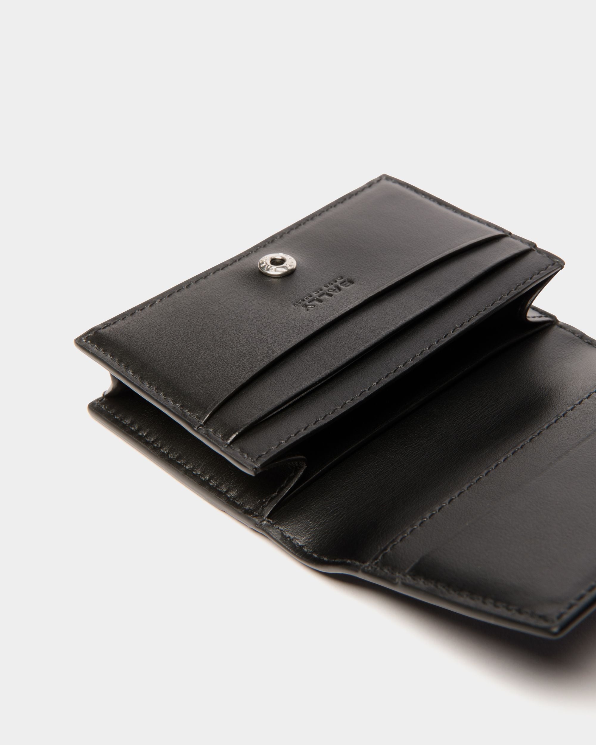 Porte-Cartes De Visite Deco En Cuir Noir - Homme - Bally - 04