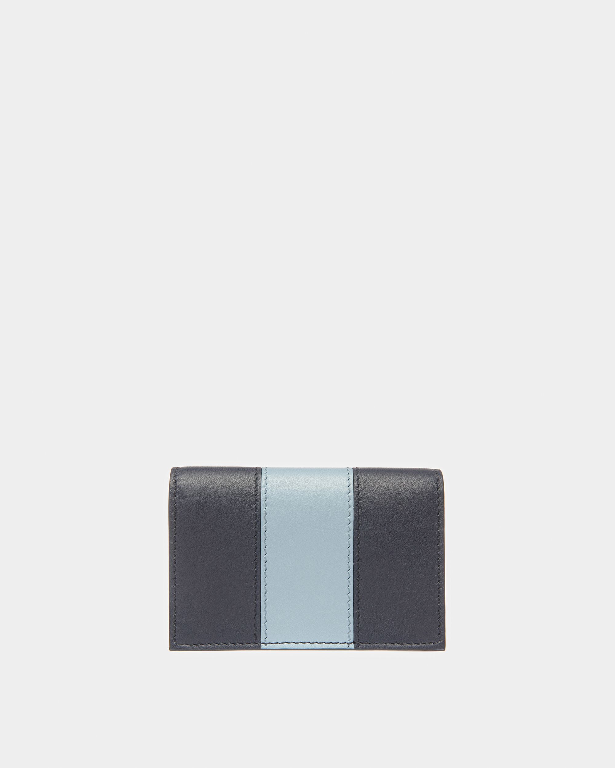 Balee Porte-Cartes De Visite En Cuir Bleu Nuit Et Bleu Clair - Homme - Bally - 02