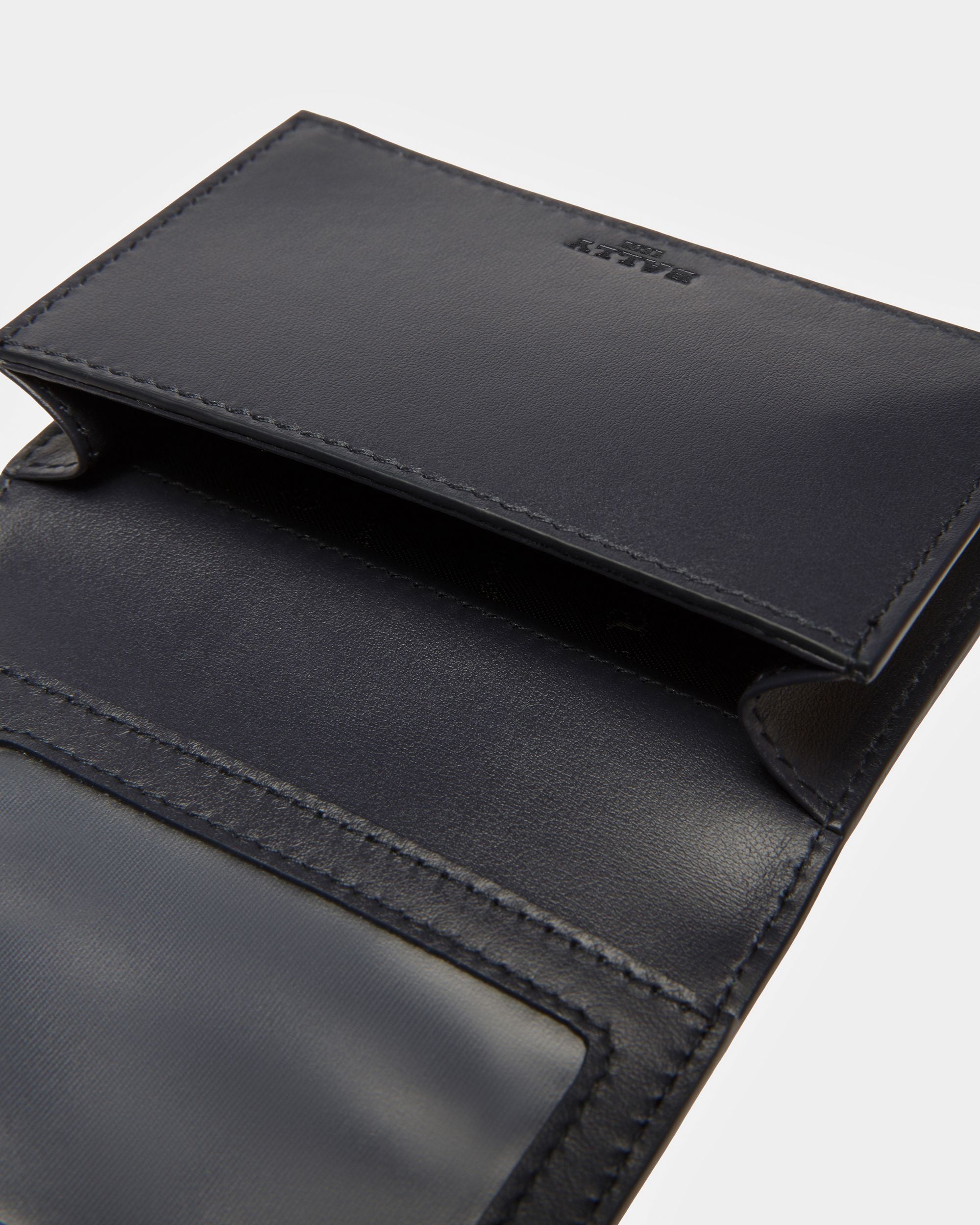 Balee Porte-Cartes De Visite En Cuir Bleu Nuit Et Bleu Clair - Homme - Bally - 04