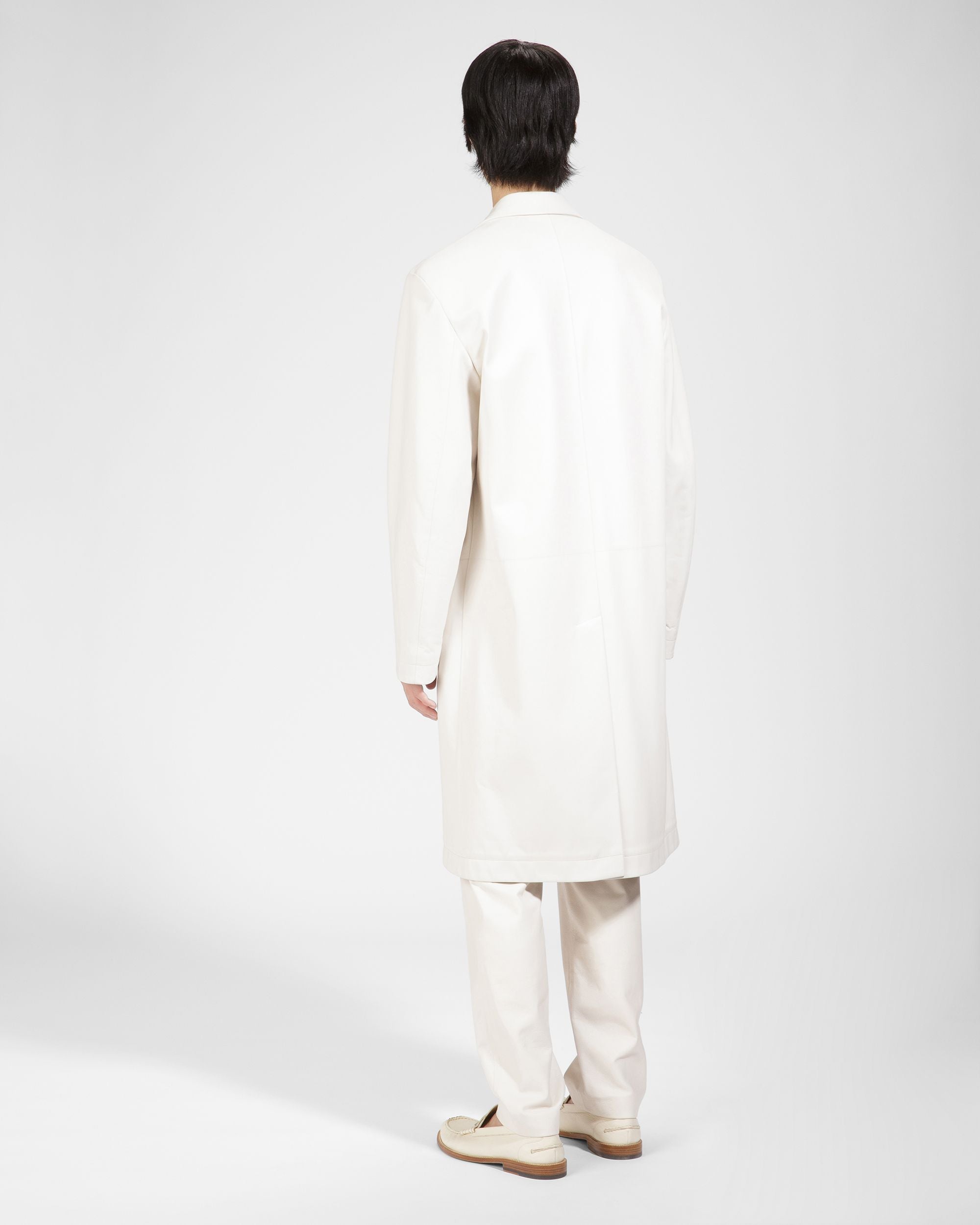 Manteau En Cuir Ivoire - Homme - Bally - 02