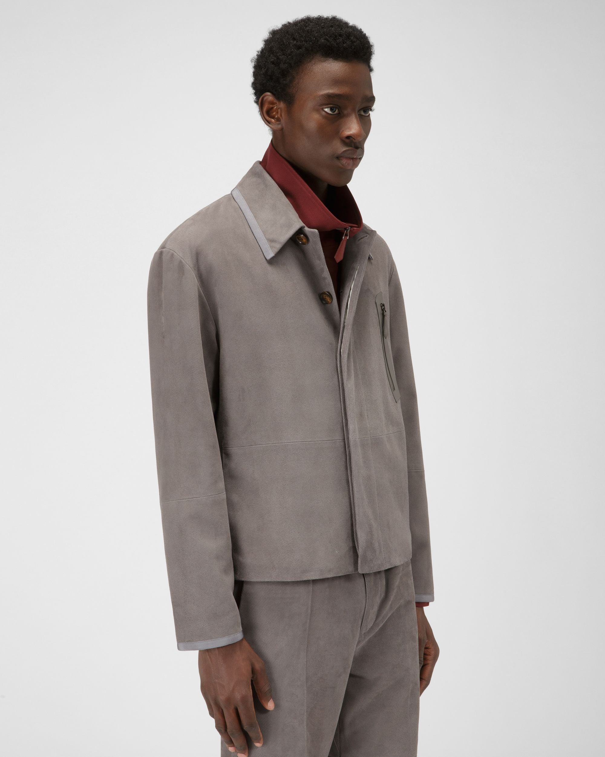 Bombardier En Cuir Gris - Homme - Bally - 01