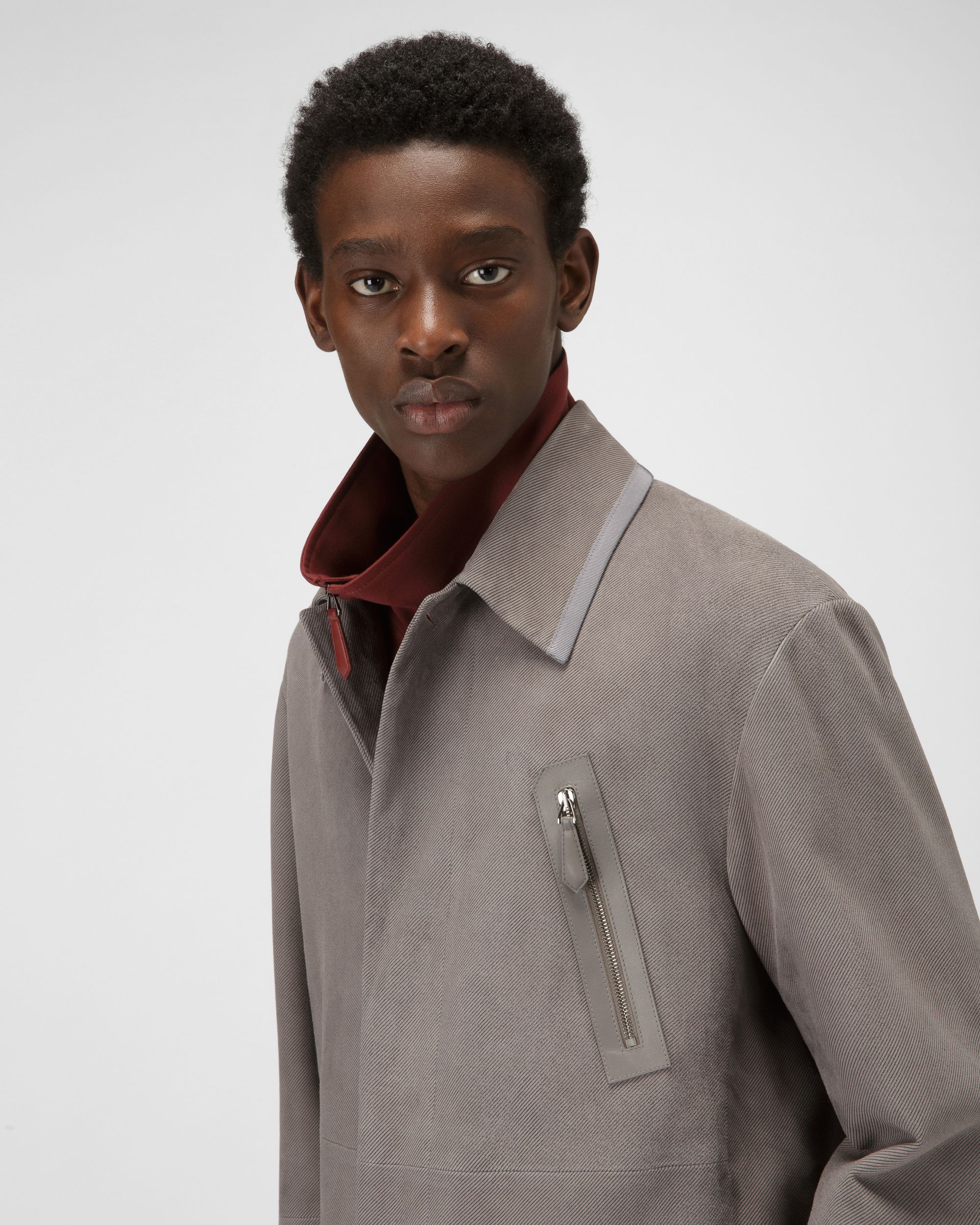 Bombardier En Cuir Gris - Homme - Bally - 02