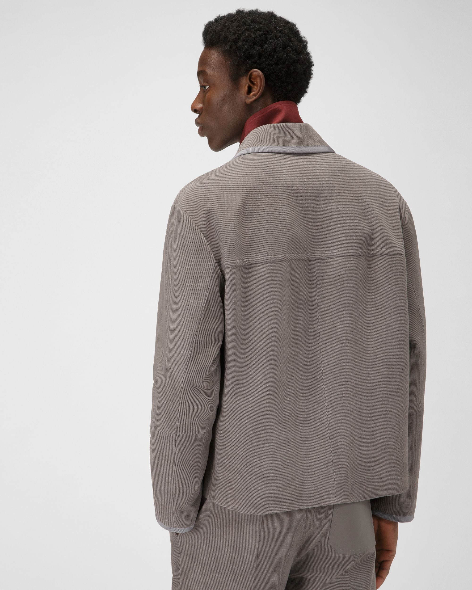 Bombardier En Cuir Gris - Homme - Bally - 03