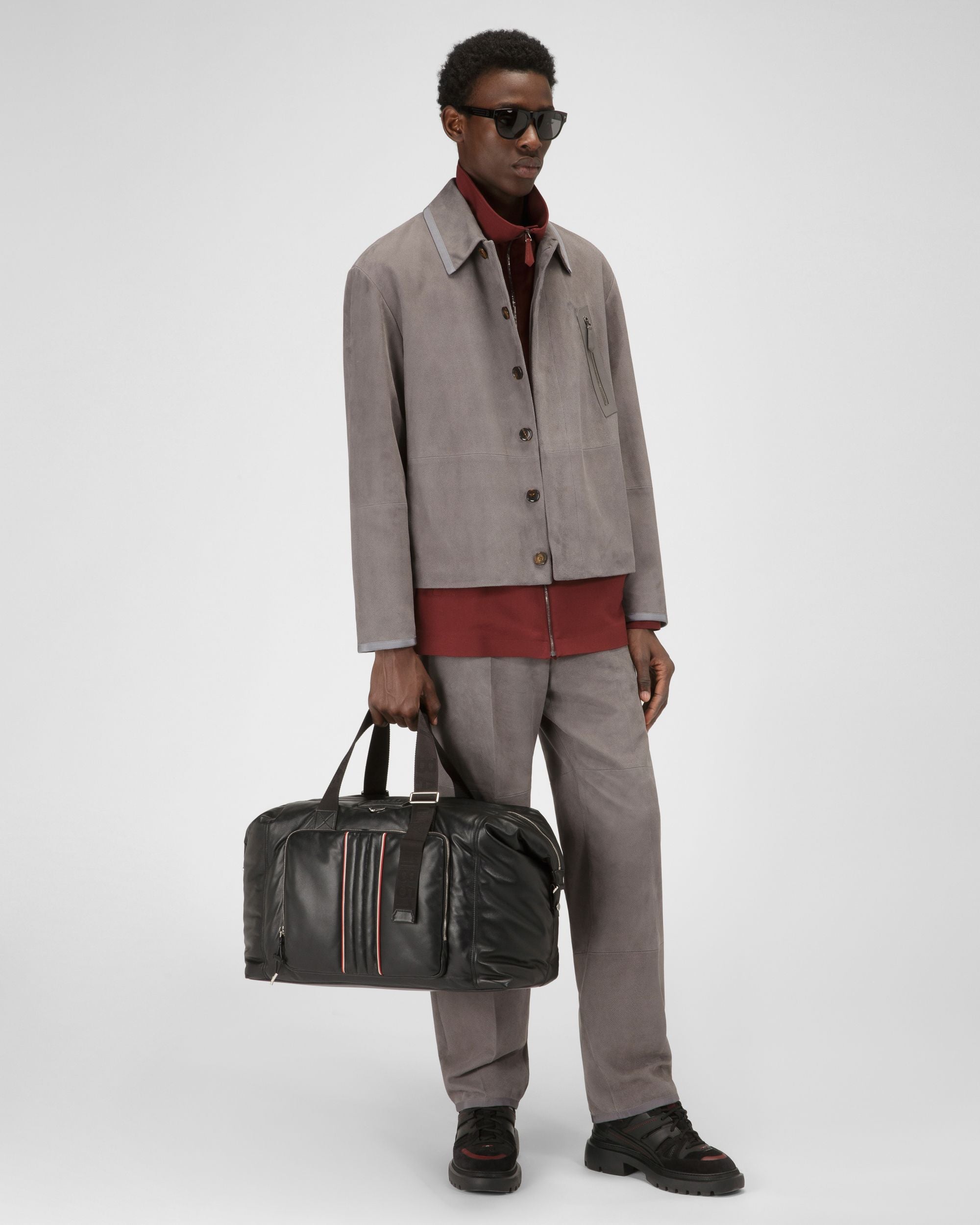 Bombardier En Cuir Gris - Homme - Bally - 05