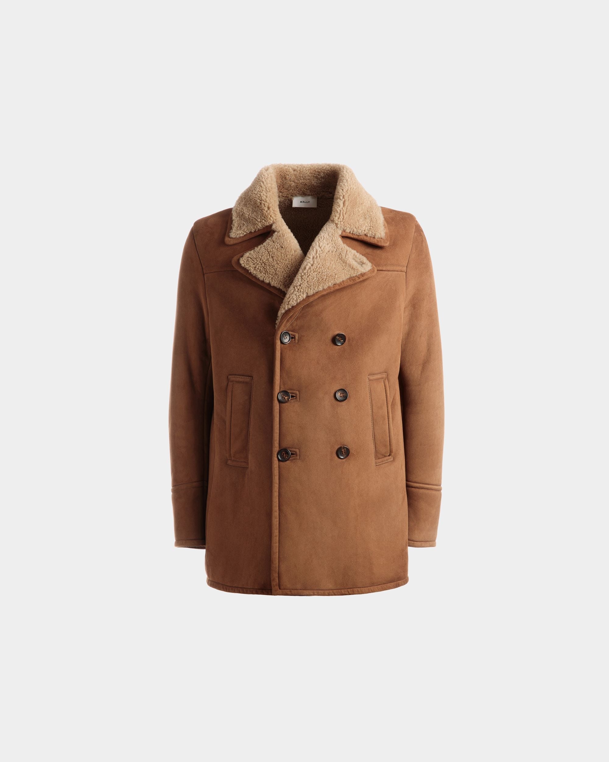 Manteau Croisé En Mouton Retourné - Homme - Bally - 01