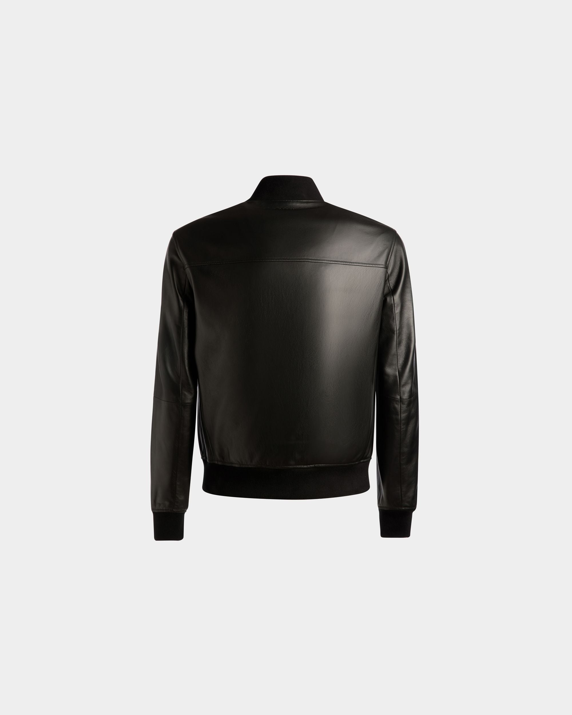 Blouson bomber En cuir noir - Homme - Bally - 02