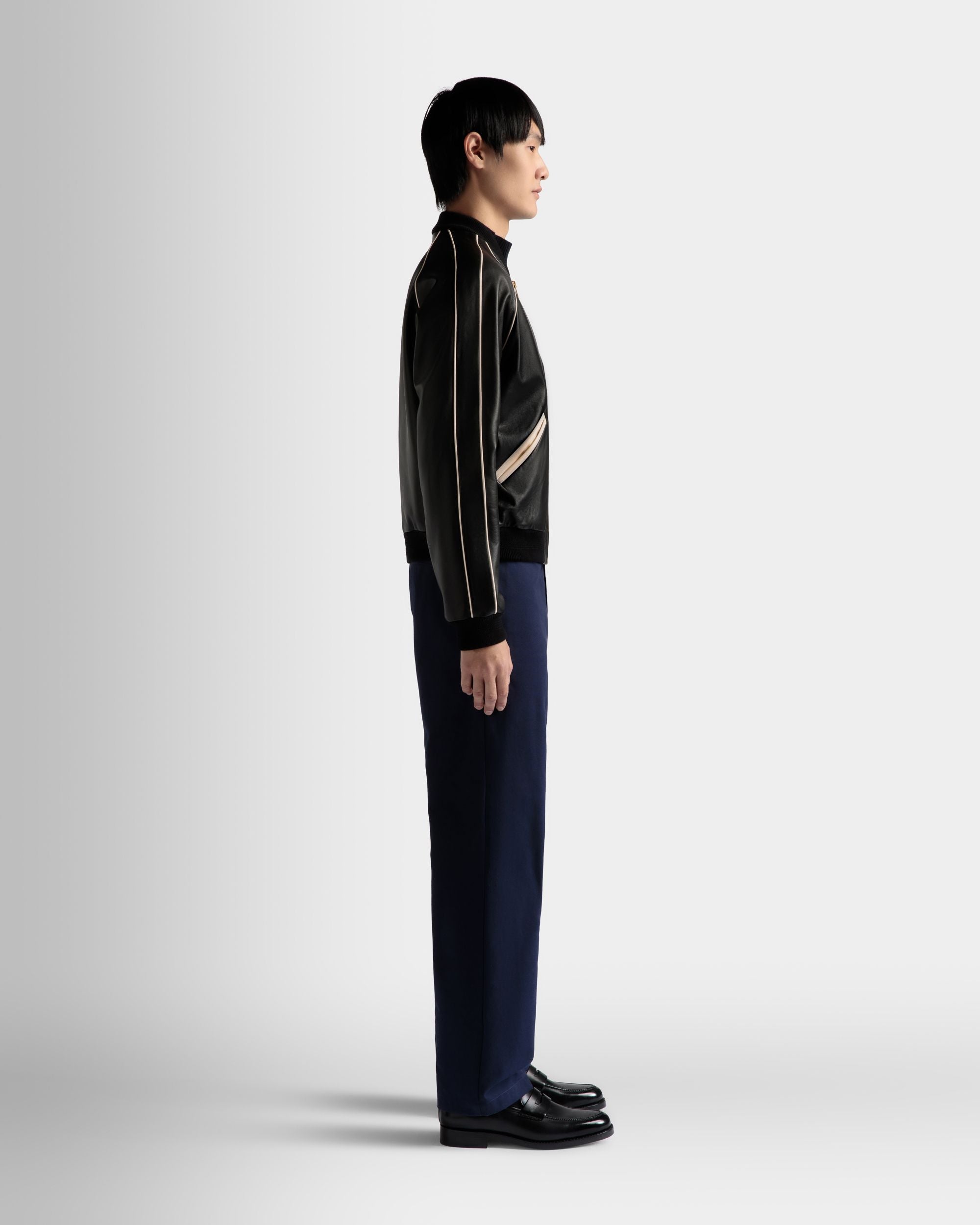 Bomber En Cuir Noir - Homme - Bally - 05