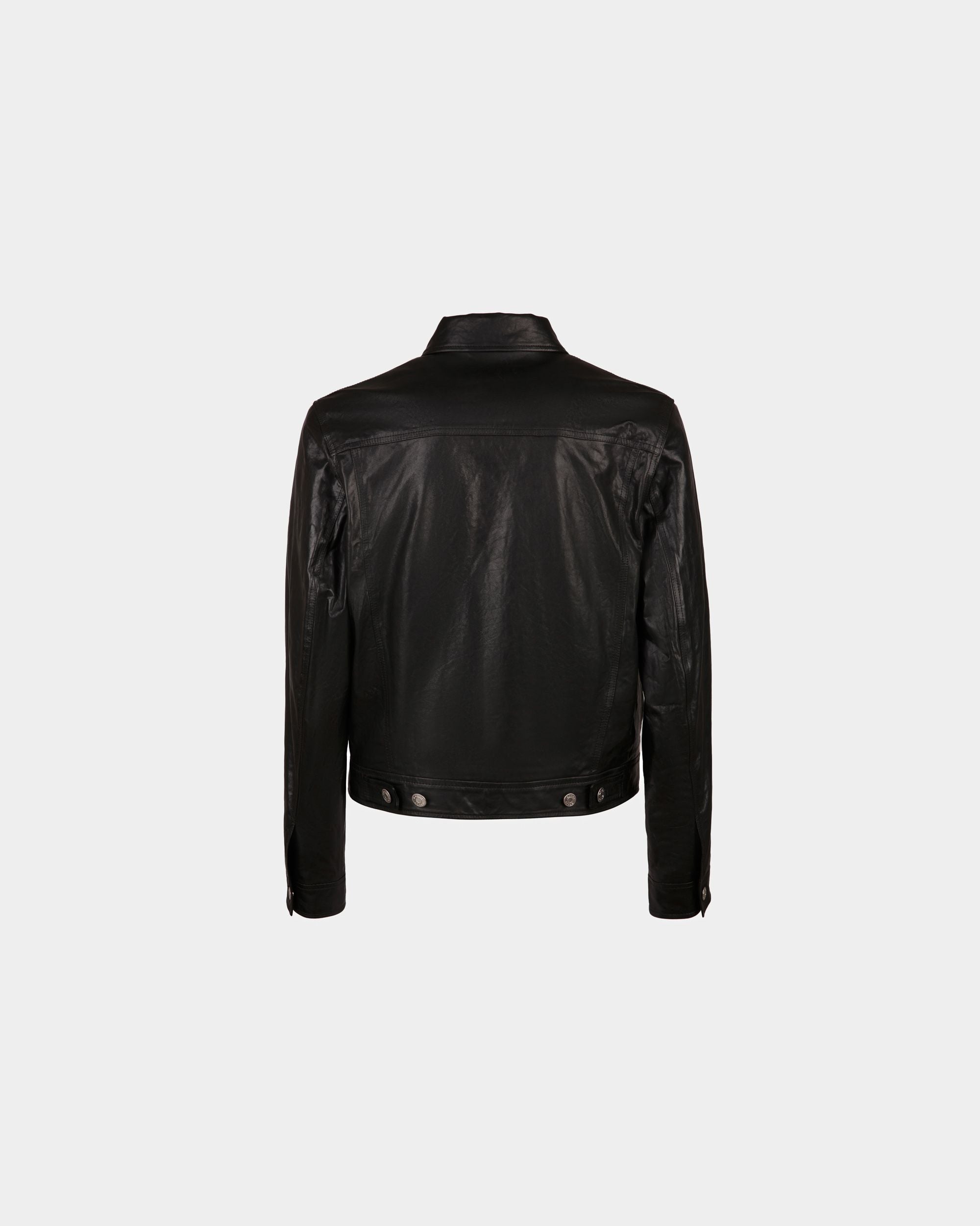 Veste En Cuir Noir - Homme - Bally - 03