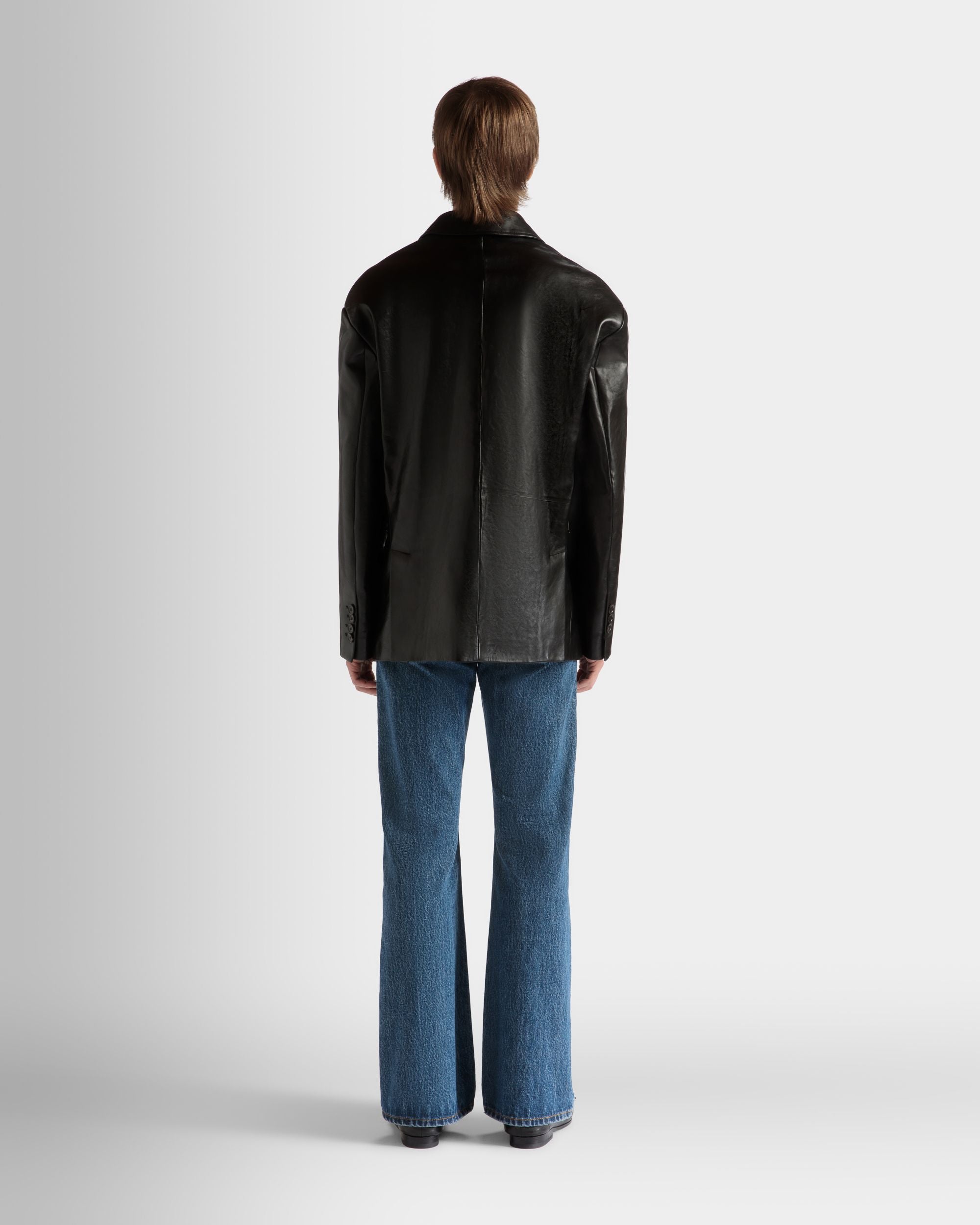 Veste En Cuir Noir - Homme - Bally - 06