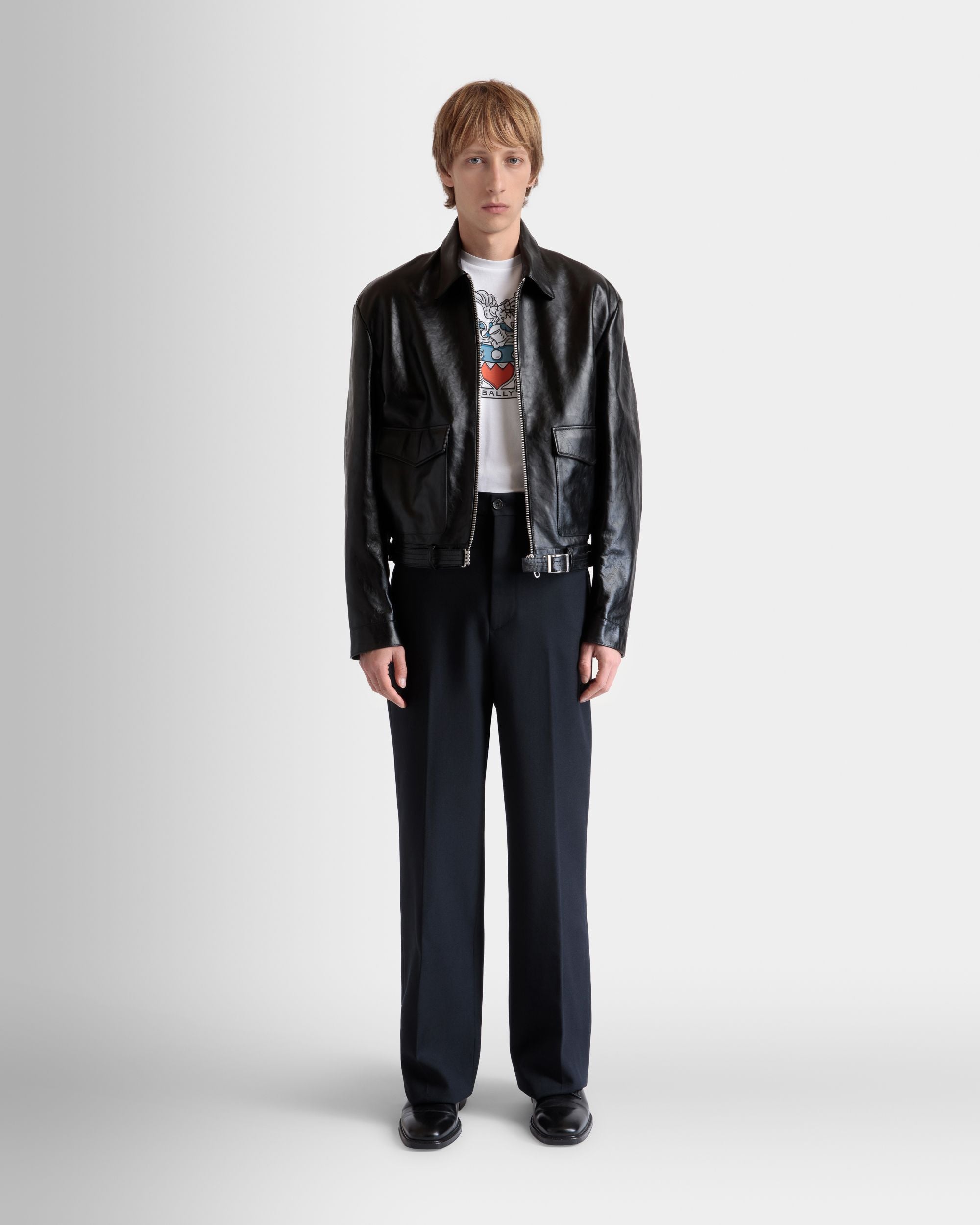 Surchemise En Cuir Noir - Homme - Bally - 02
