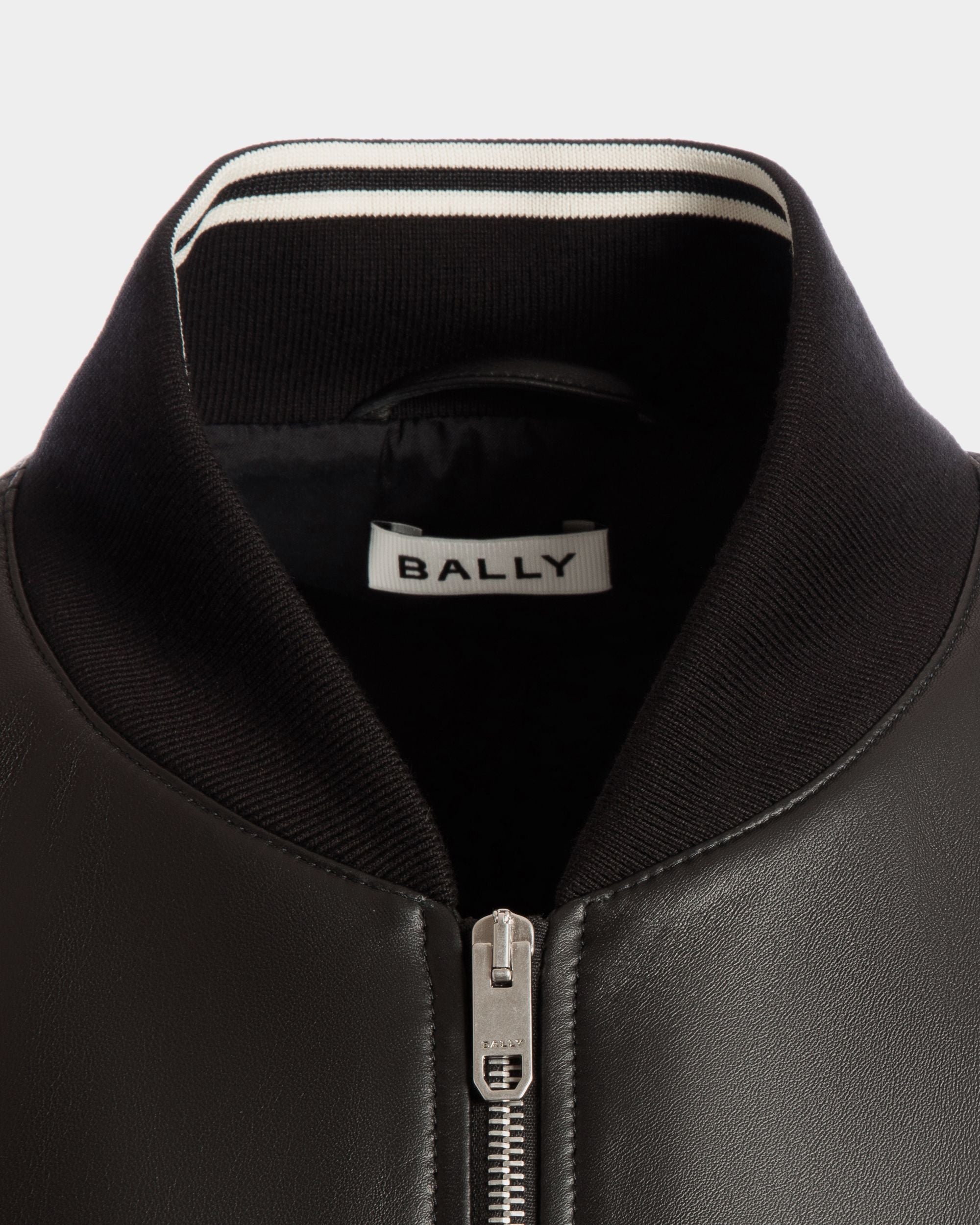 Bomber En Cuir Noir - Homme - Bally - 02