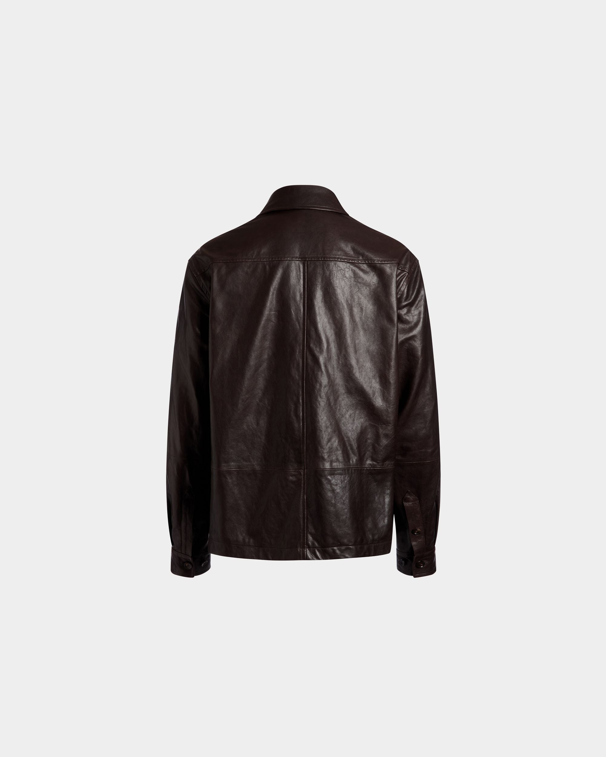 Veste Saharienne En Cuir Ebano - Homme - Bally - 07
