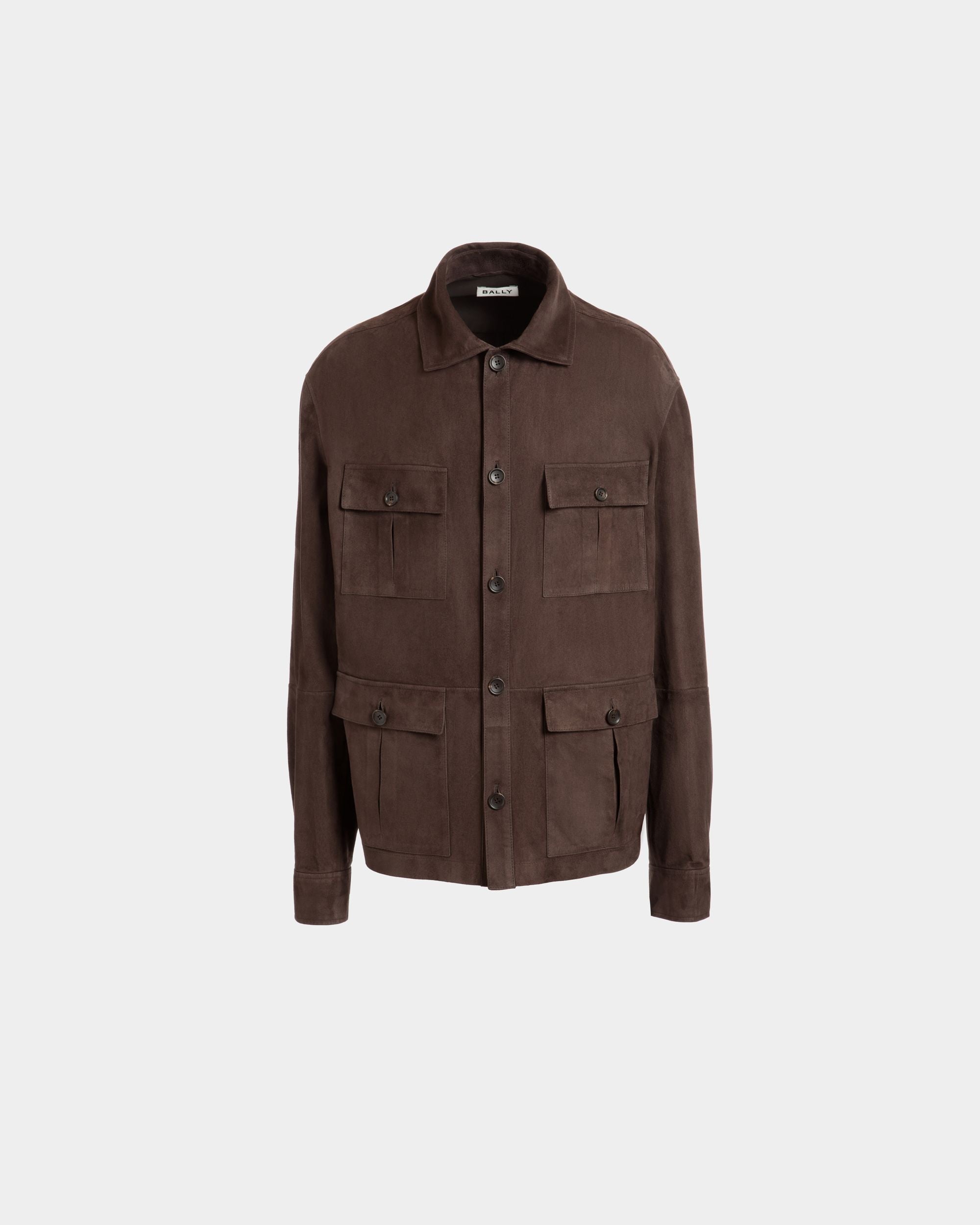 Veste Saharienne En Daim Ebano - Homme - Bally - 01