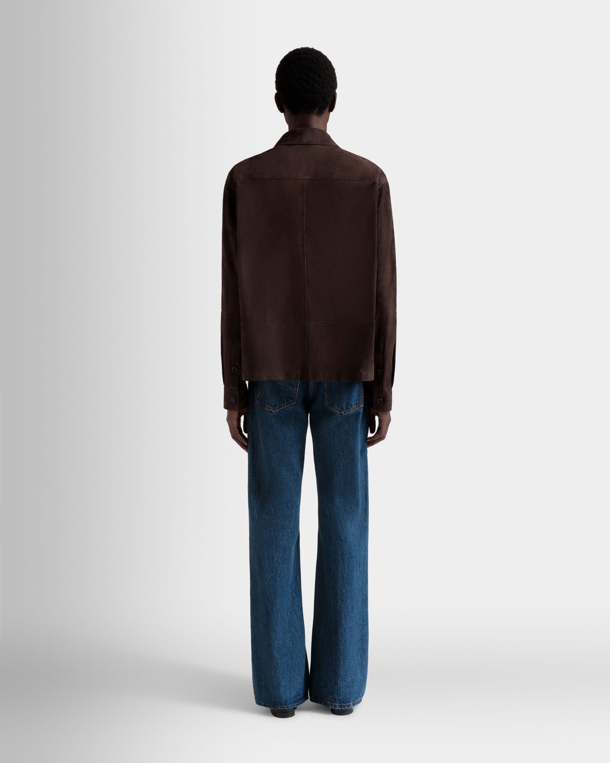 Veste Saharienne En Daim Ebano - Homme - Bally - 06