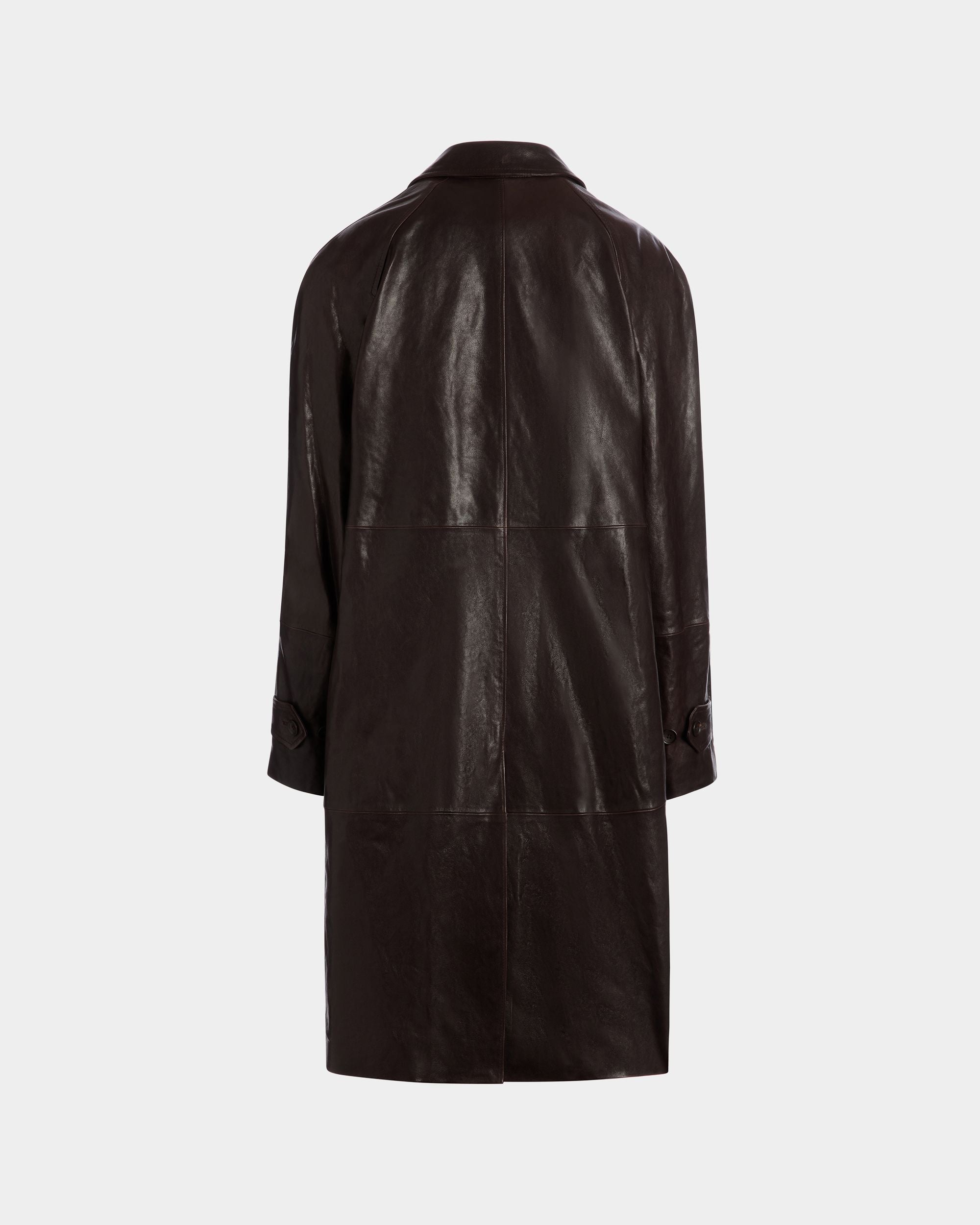 Manteau En Cuir Marron - Homme - Bally - 07