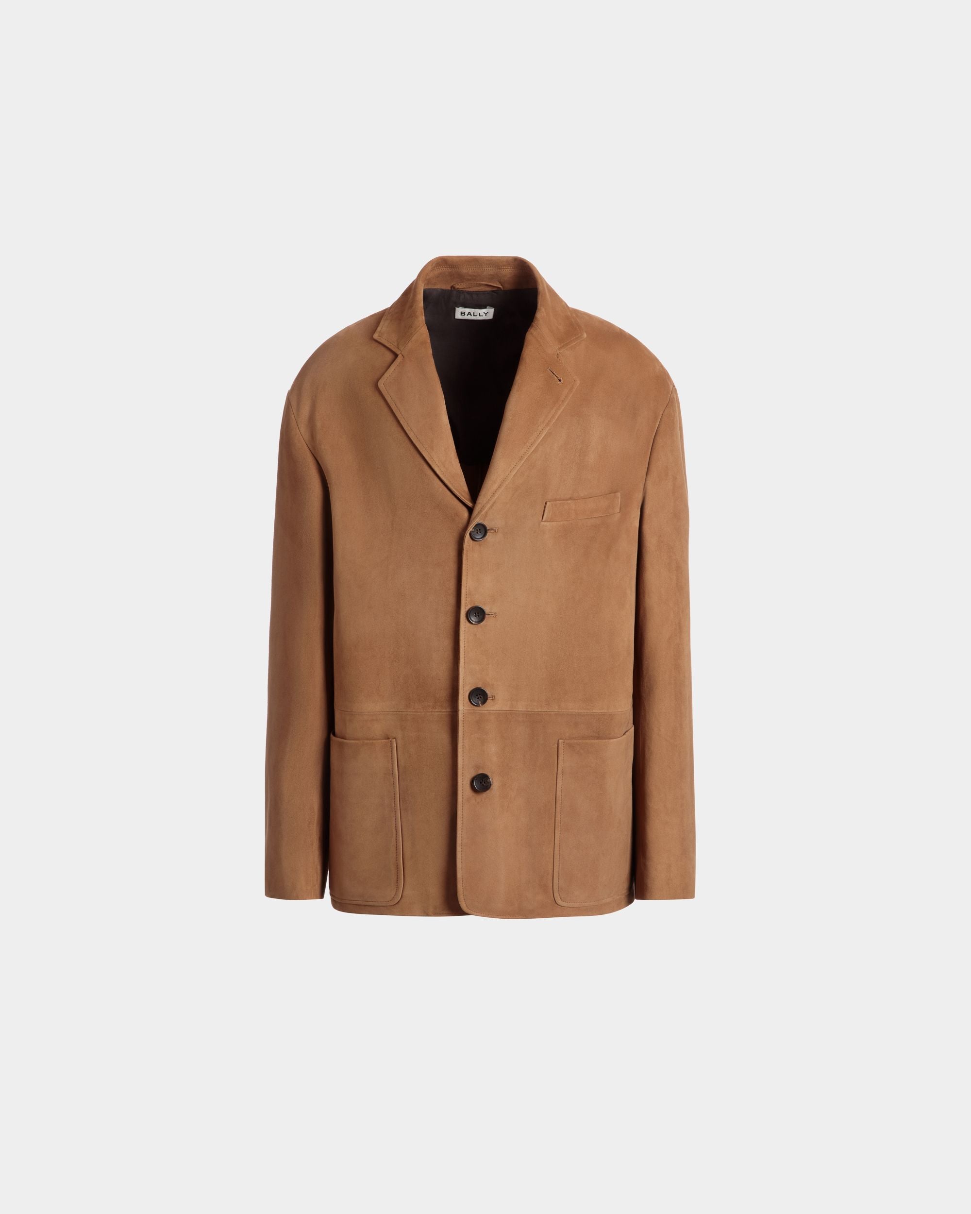 Blazer En Daim Marron - Homme - Bally - 01