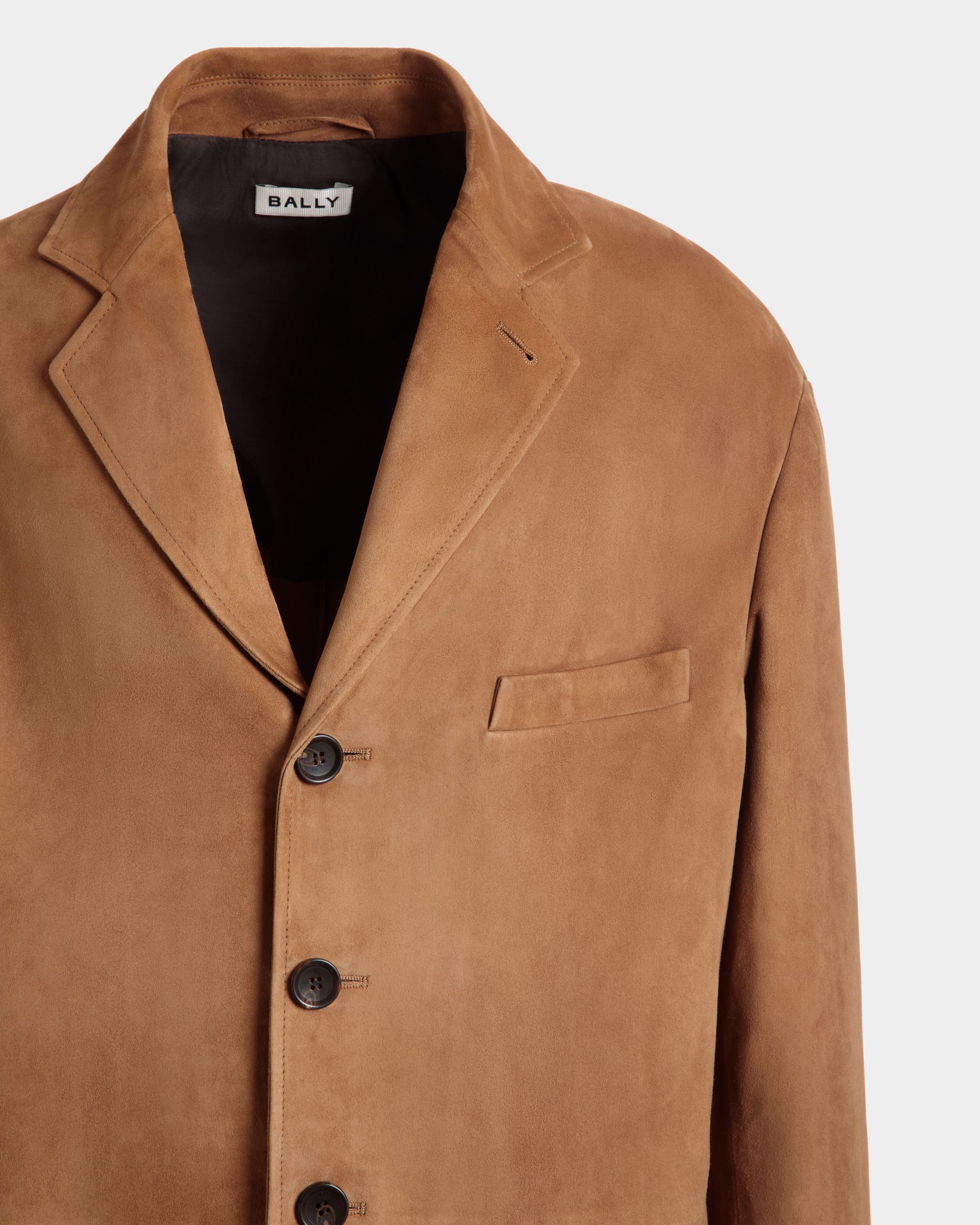 Blazer En Daim Marron - Homme - Bally - 02
