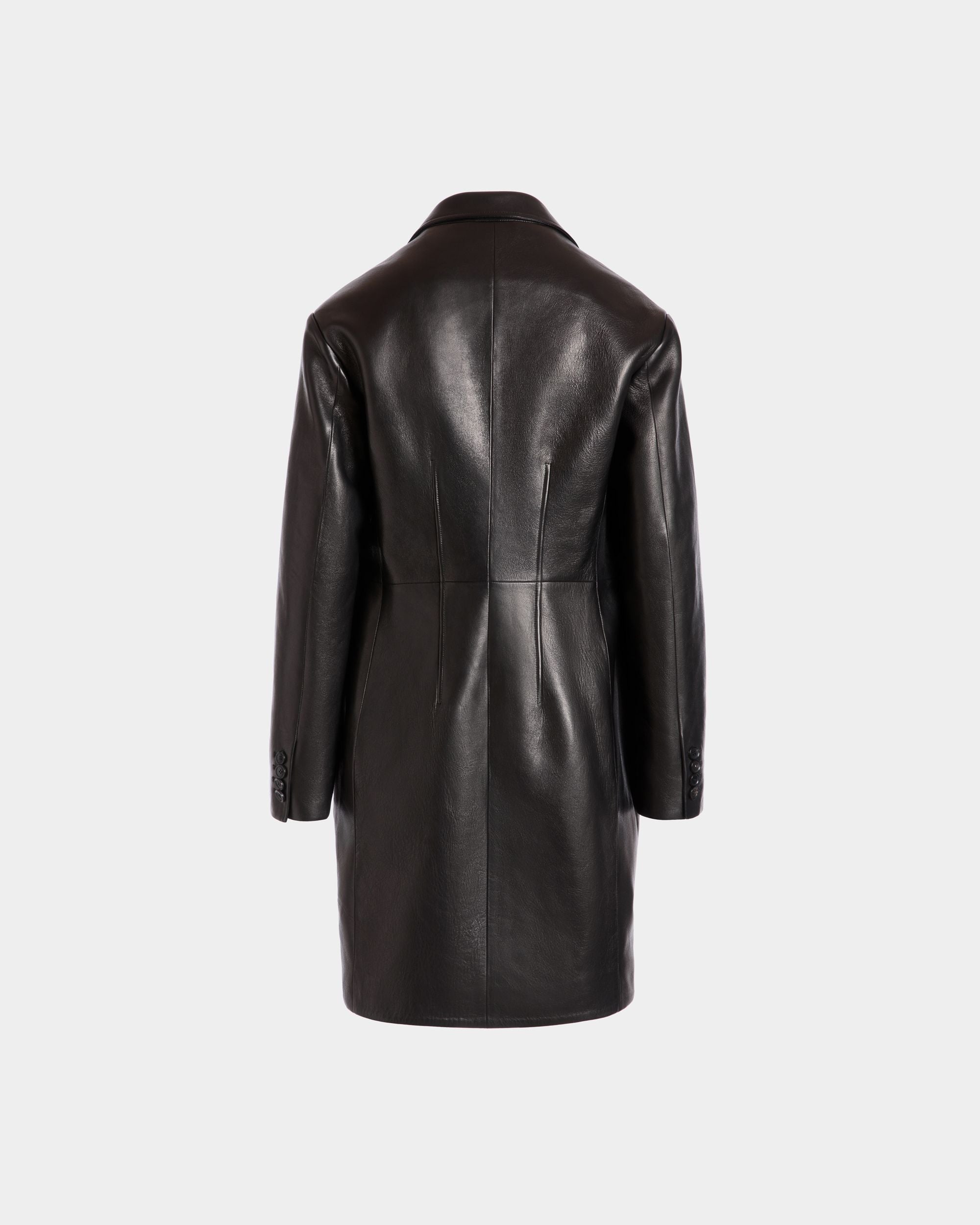 Manteau En Cuir Noir - Homme - Bally - 03