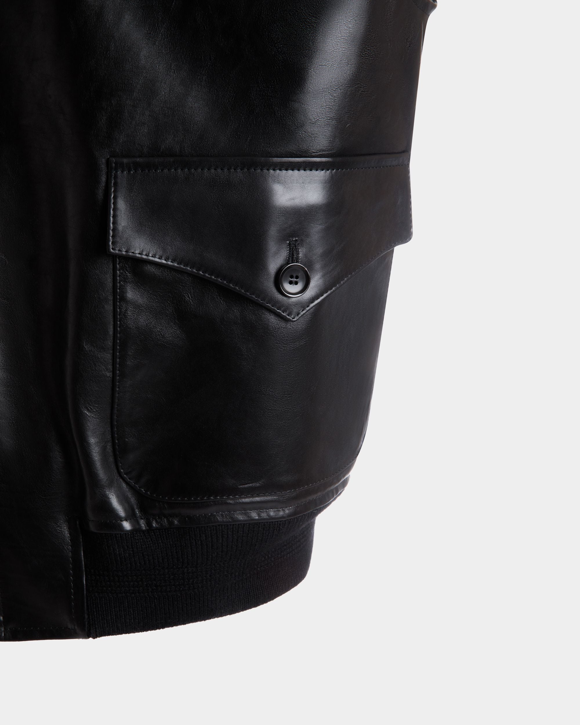Gilet En Cuir Noir - Homme - Bally - 02