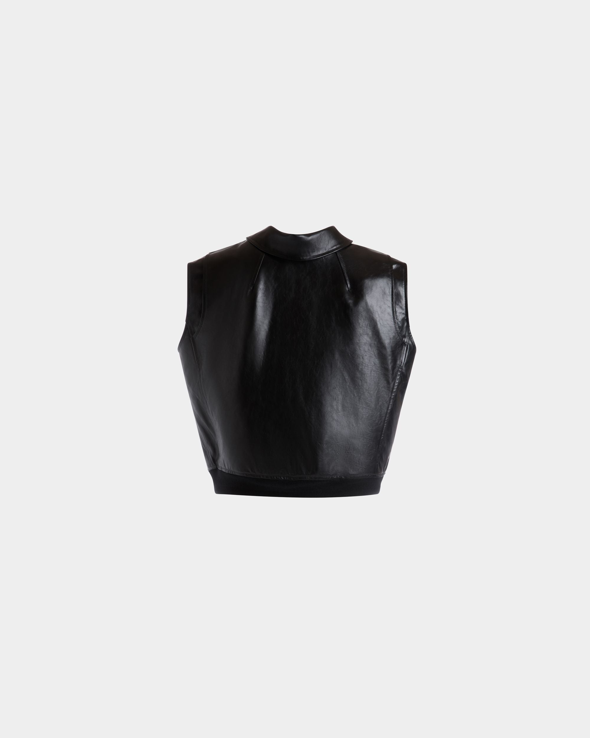 Gilet En Cuir Noir - Homme - Bally - 03